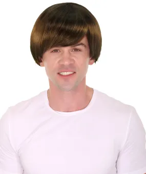 60s Beatles Mod Wig | Brown Celebrity Wigs | Premium Breathable Capless Cap