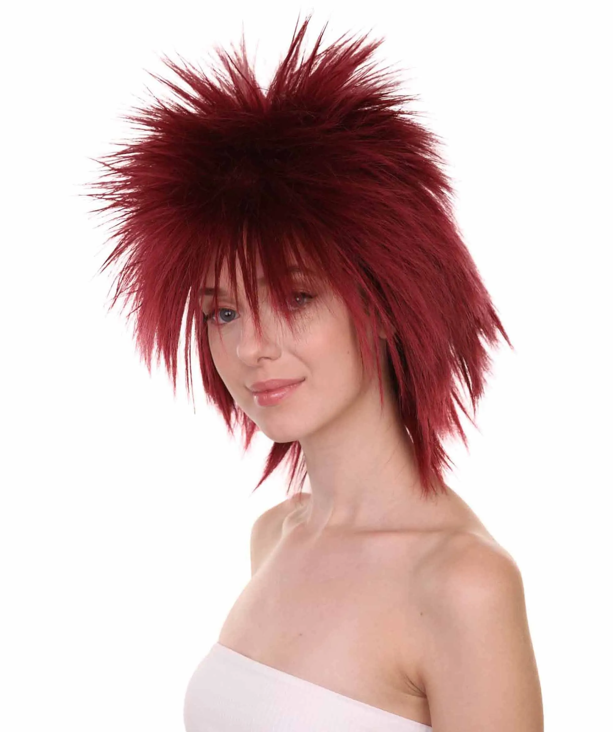 80's Rock Star Disco Funky Punk Collection Women's Wig | Multiple Colors Cosplay Halloween Wig | Premium Breathable Capless Cap