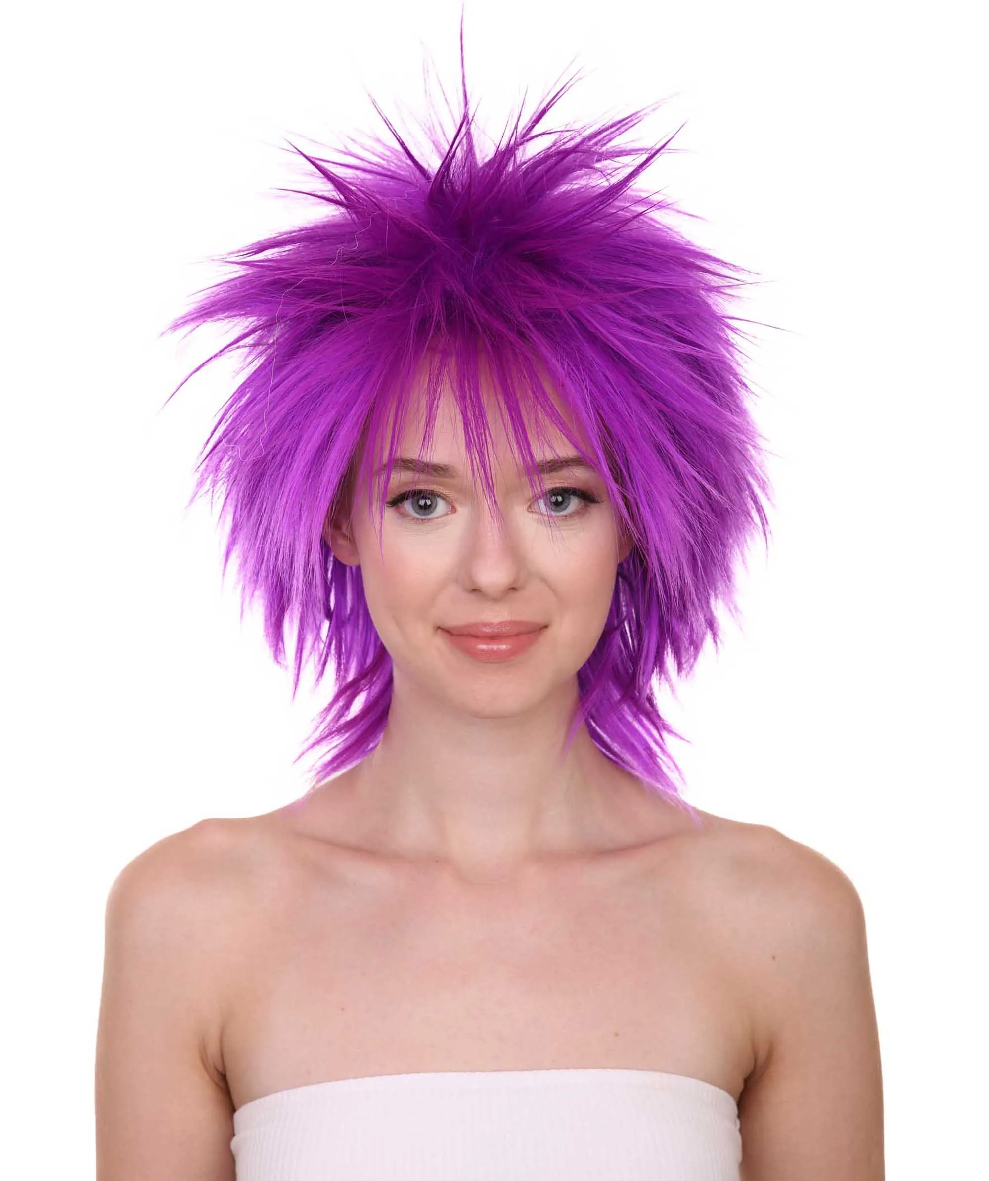 80's Rock Star Disco Funky Punk Collection Women's Wig | Multiple Colors Cosplay Halloween Wig | Premium Breathable Capless Cap