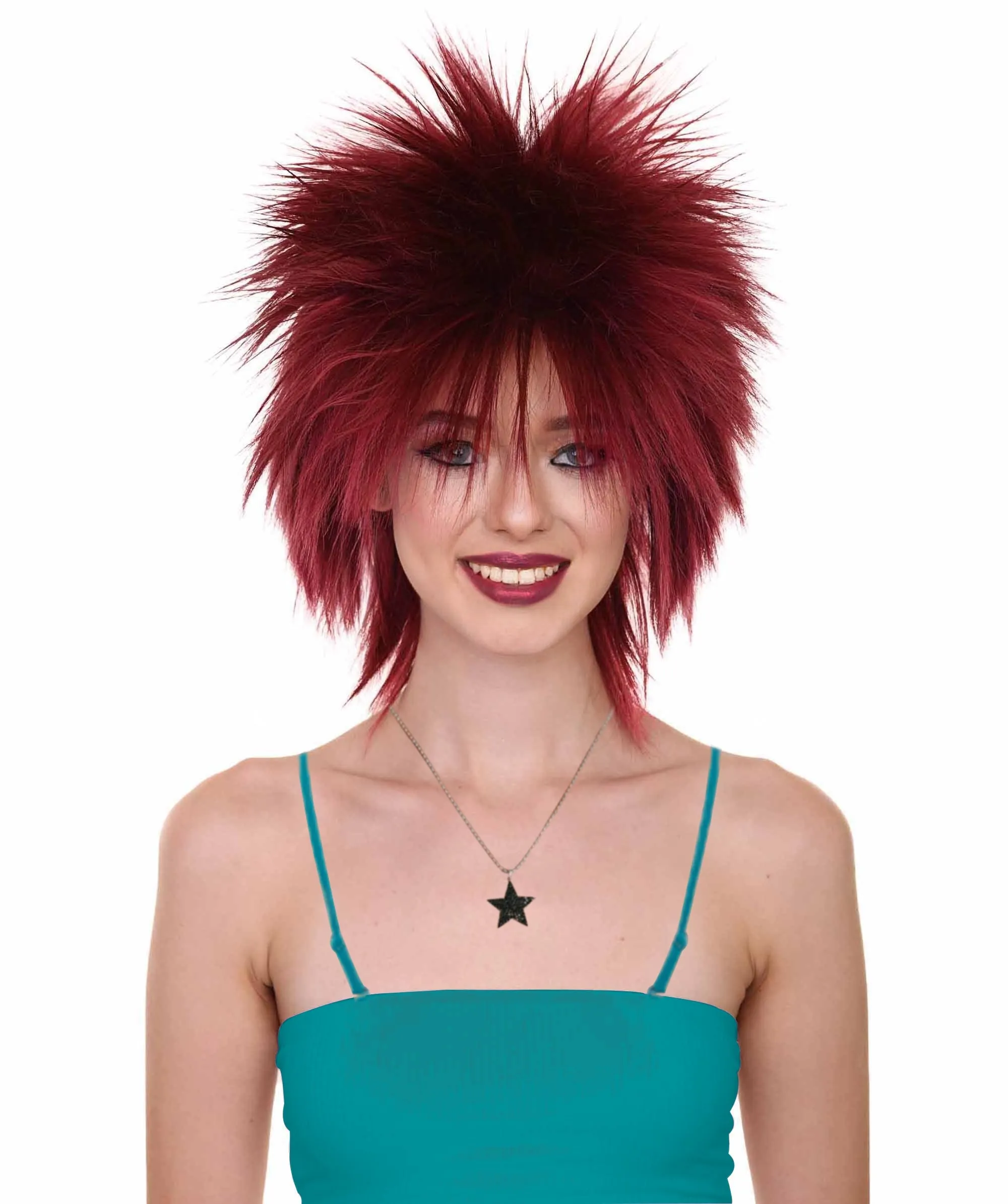 80's Rock Star Disco Funky Punk Collection Women's Wig | Multiple Colors Cosplay Halloween Wig | Premium Breathable Capless Cap