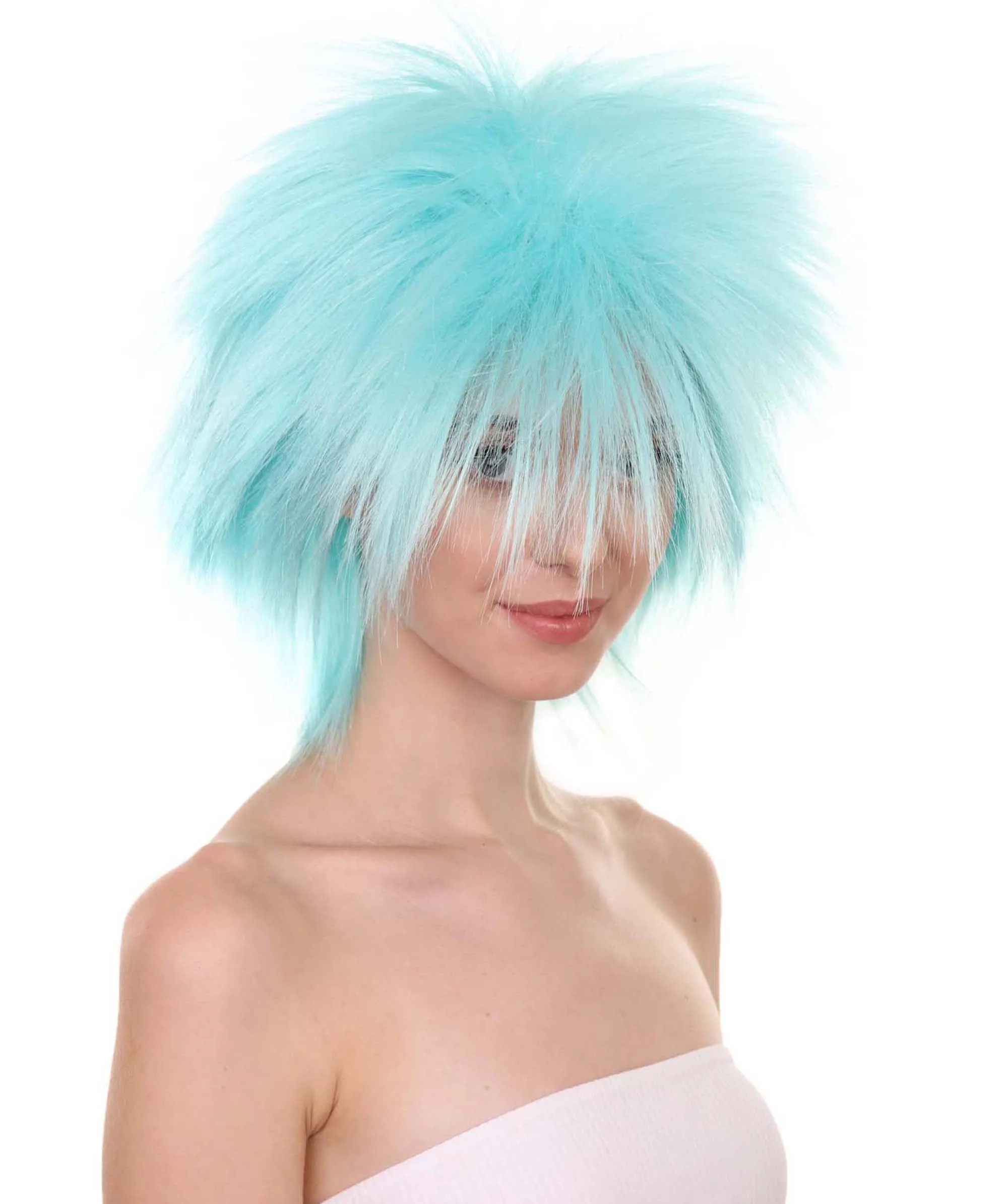 80's Rock Star Disco Funky Punk Collection Women's Wig | Multiple Colors Cosplay Halloween Wig | Premium Breathable Capless Cap