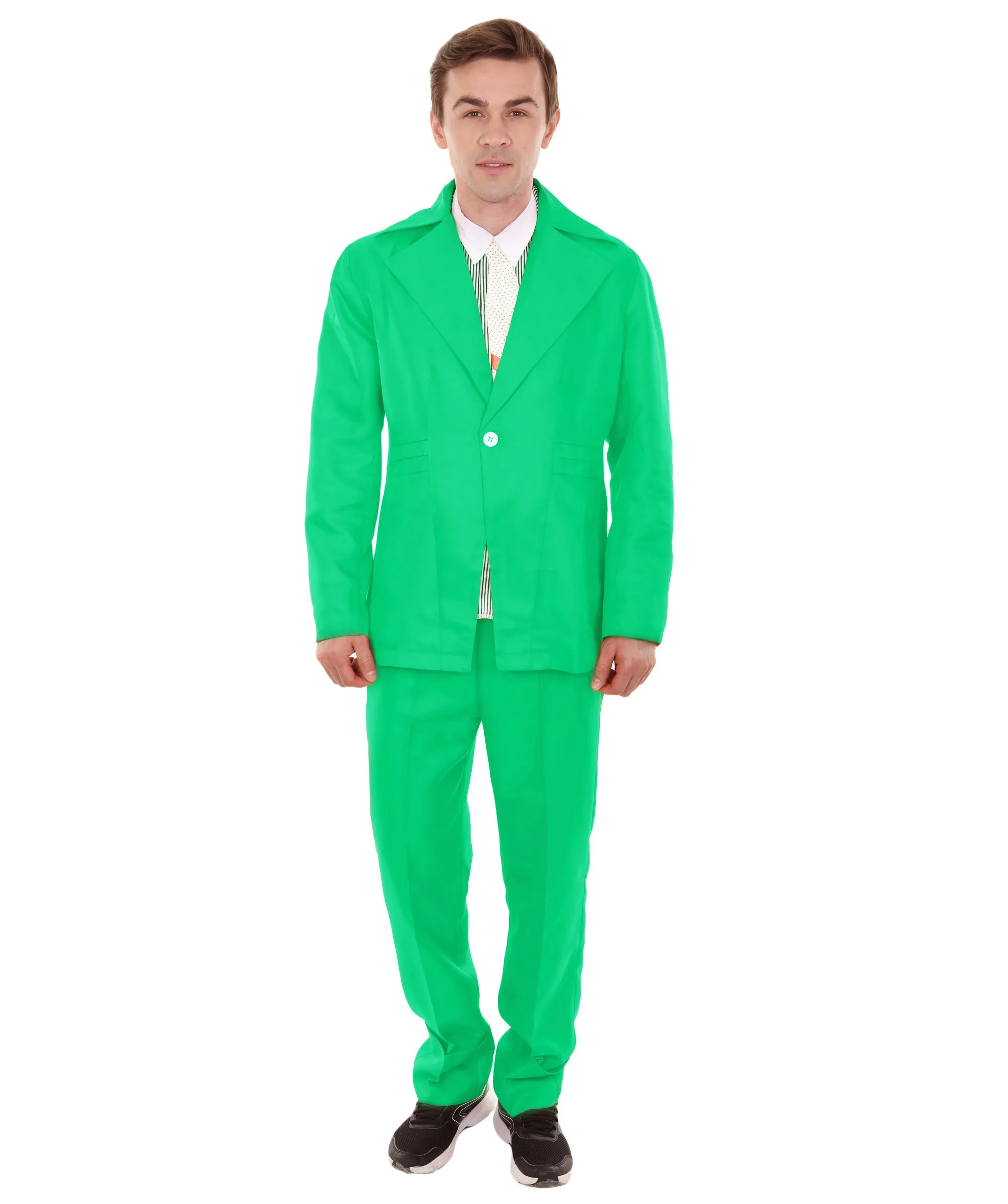 80's Rock Star Suit Costume with Dickie and Tie | Premium Halloween Costume | Multiple Color Options