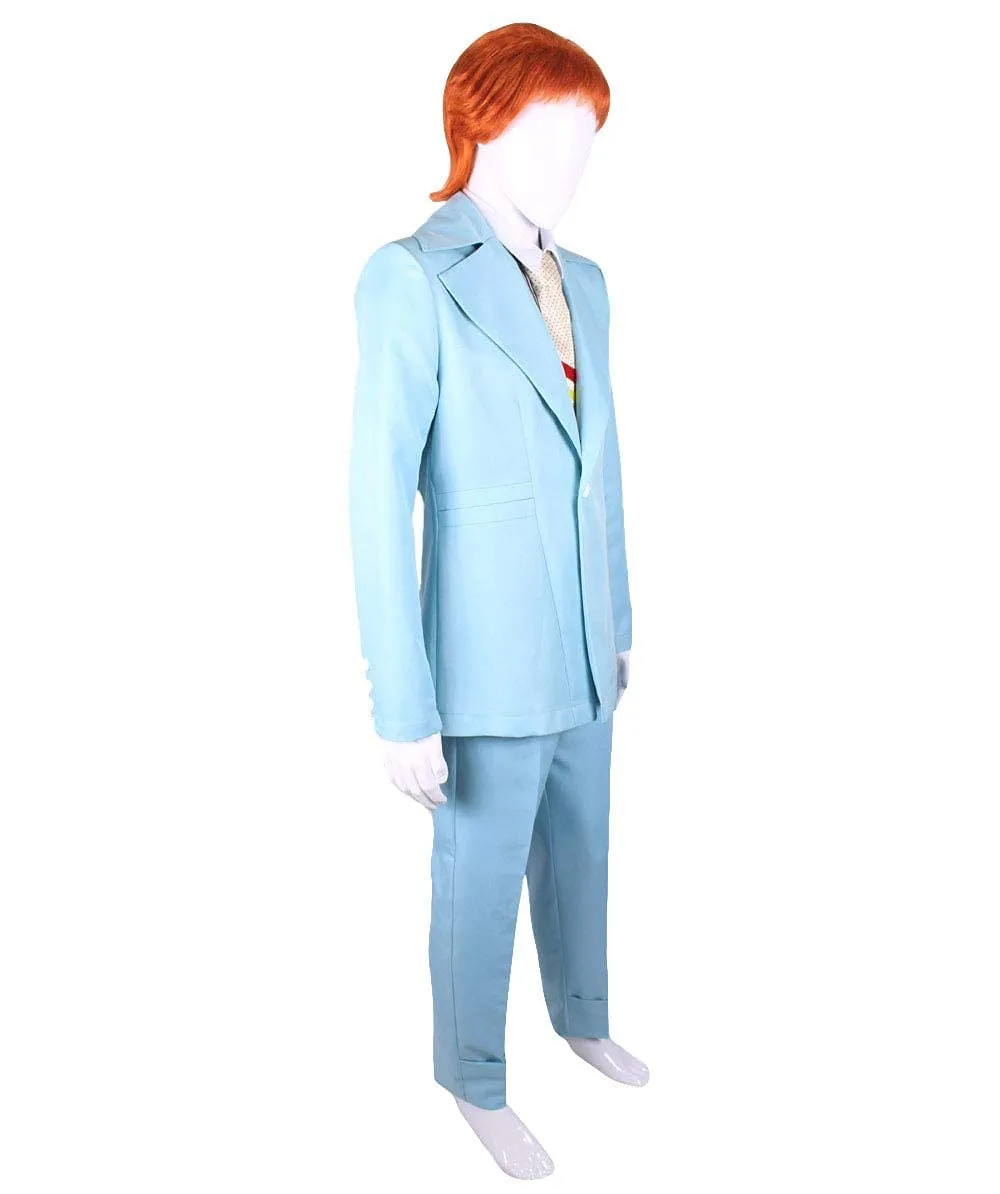 80's Rock Star Suit Costume with Dickie and Tie | Premium Halloween Costume | Multiple Color Options