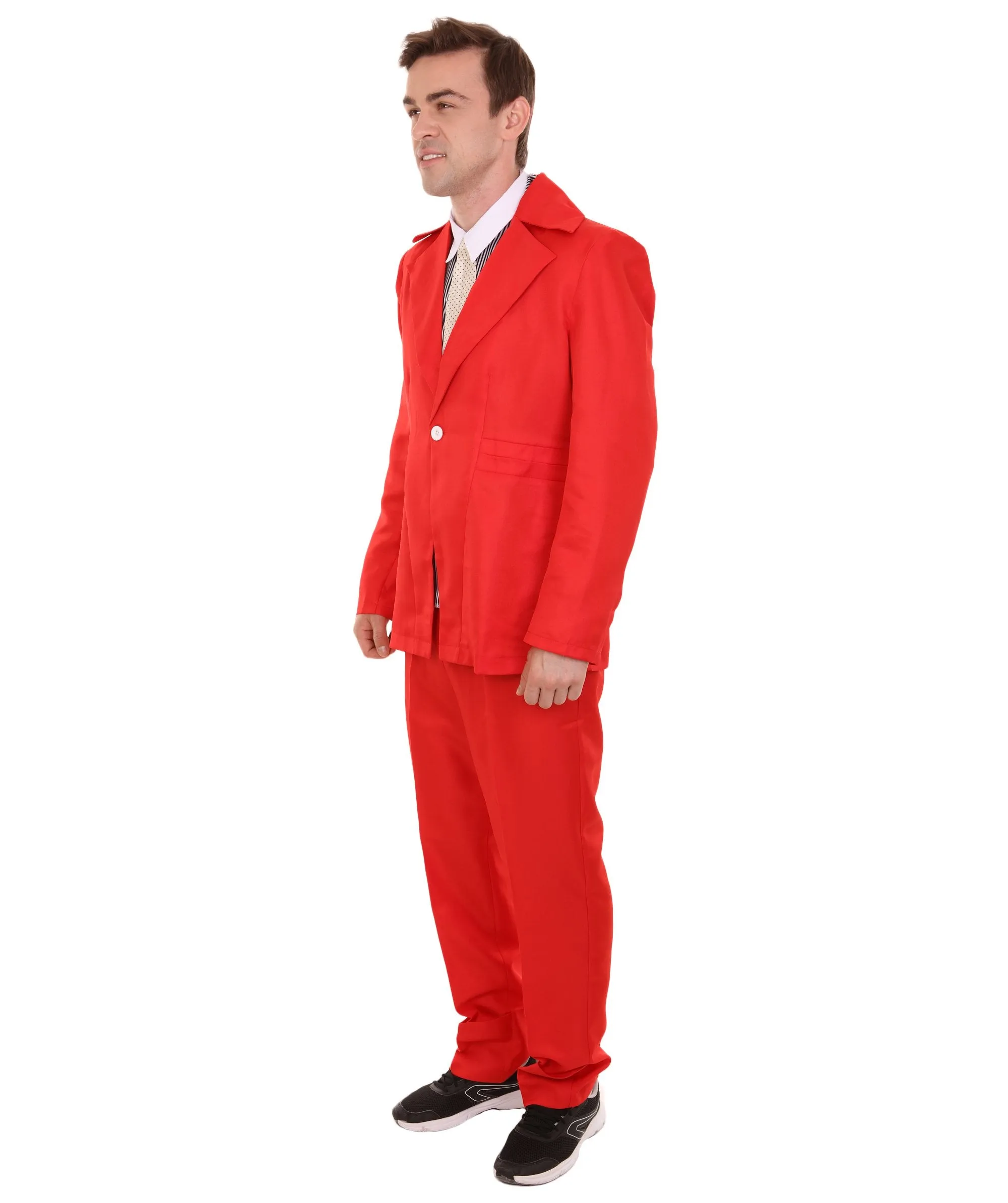 80's Rock Star Suit Costume with Dickie and Tie | Premium Halloween Costume | Multiple Color Options