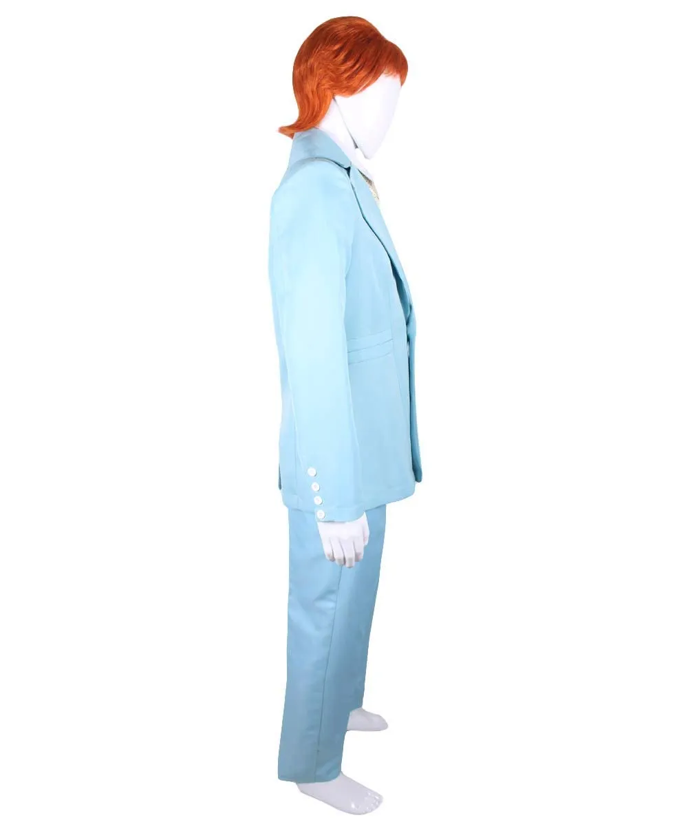 80's Rock Star Suit Costume with Dickie and Tie | Premium Halloween Costume | Multiple Color Options