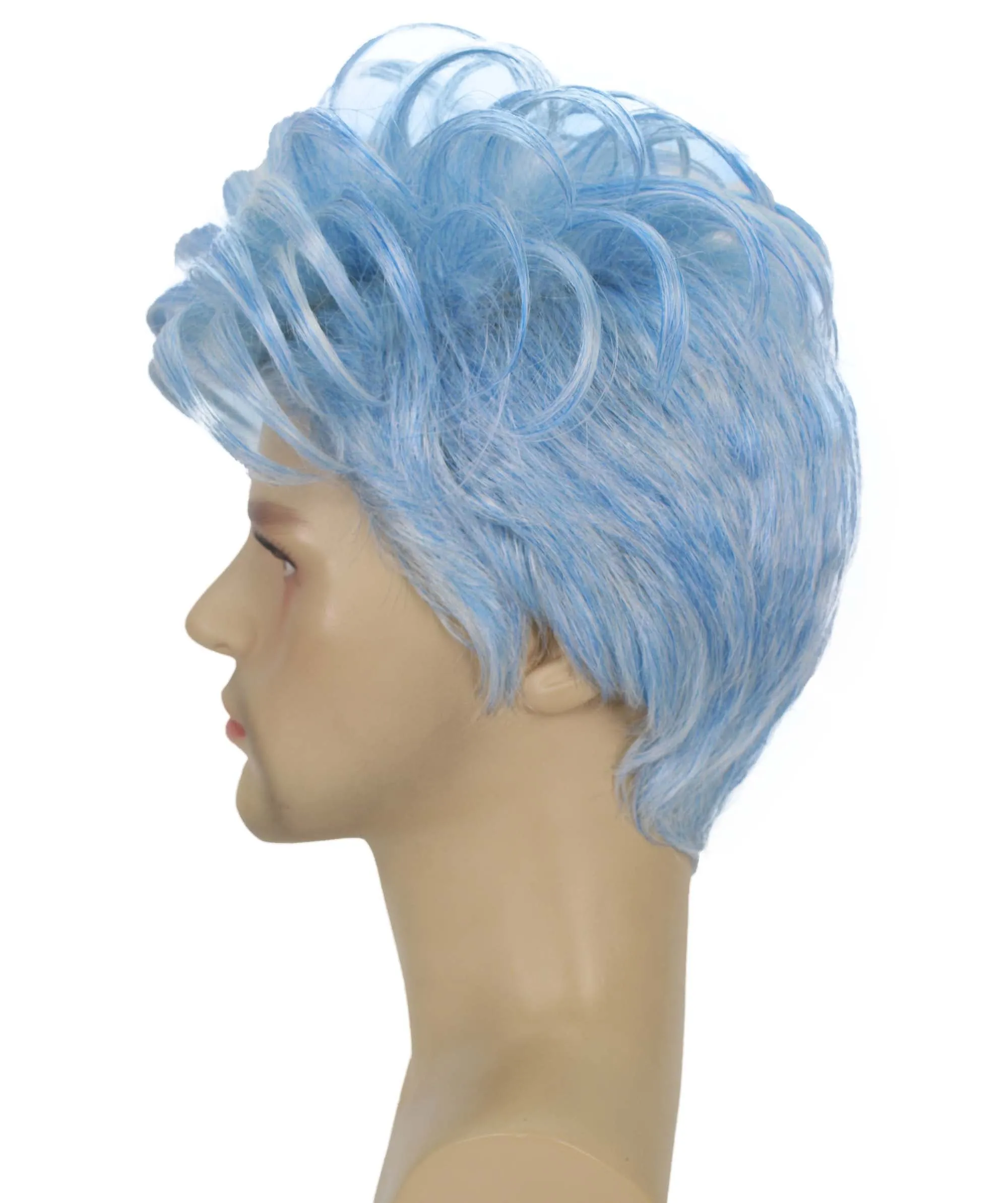 90's Rave Guy | Men's Short Gelled Middle Part | Halloween Wig | Multiple colors