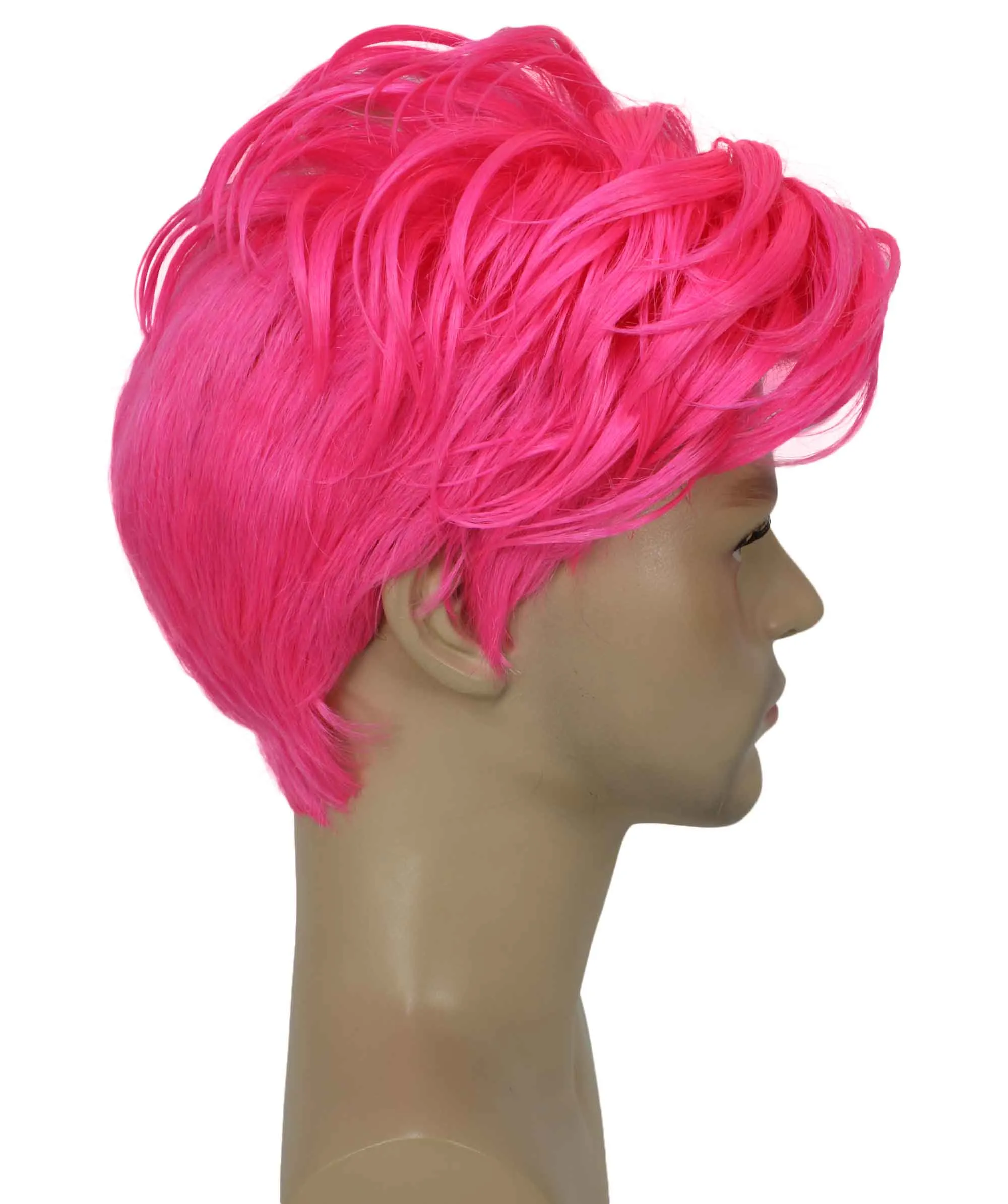 90's Rave Guy | Men's Short Gelled Middle Part | Halloween Wig | Multiple colors