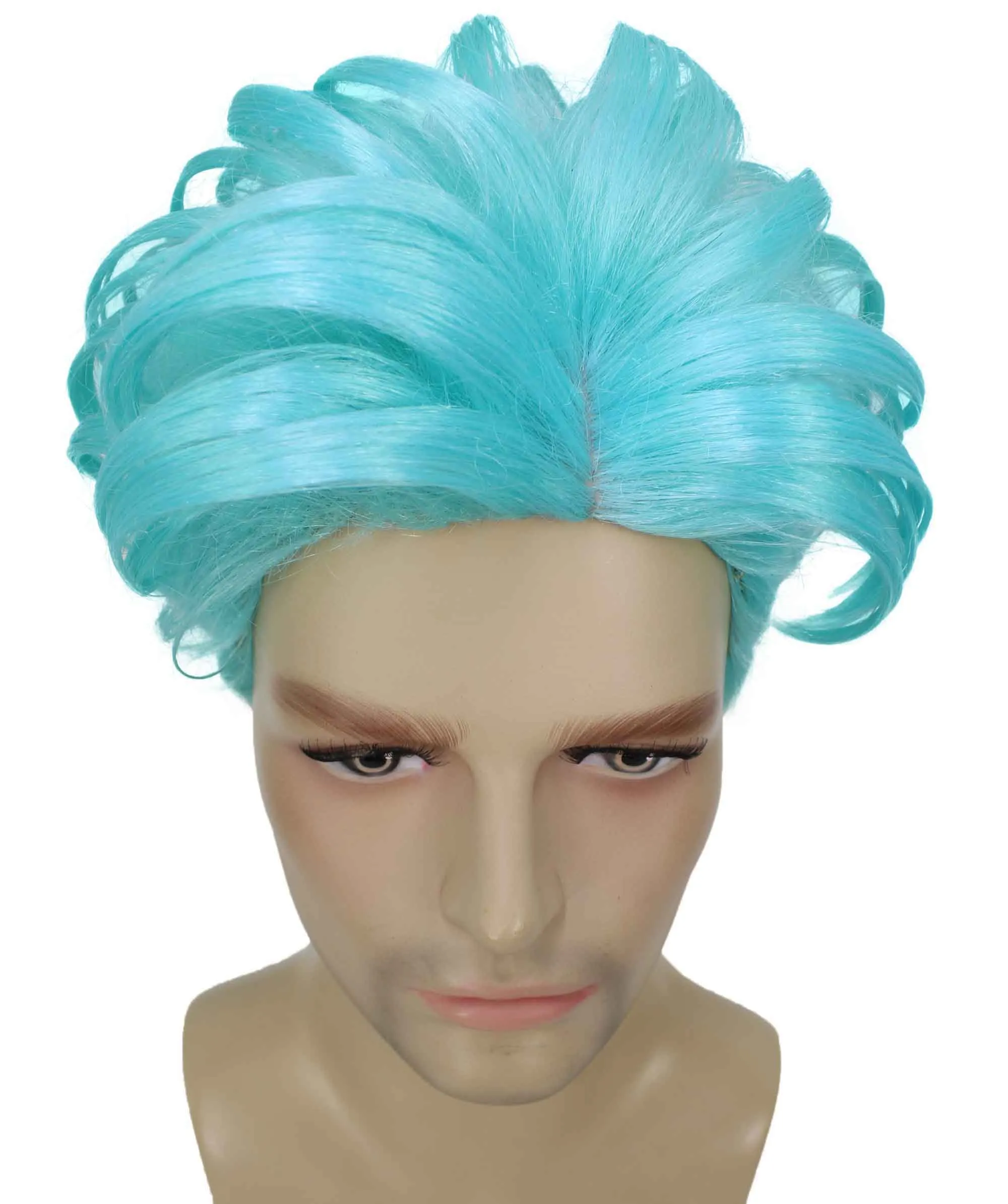 90's Rave Guy | Men's Short Gelled Middle Part | Halloween Wig | Multiple colors