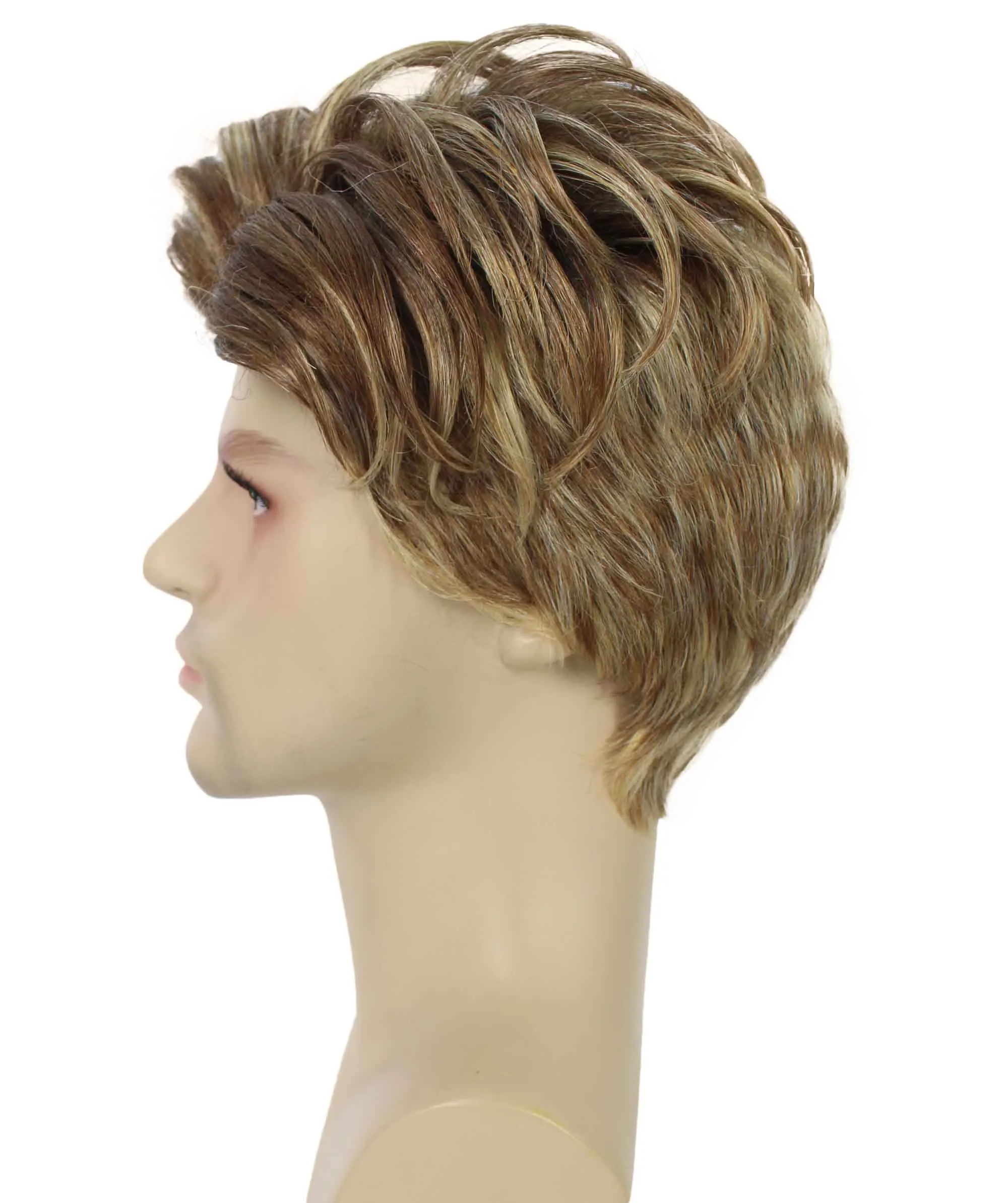 90's Rave Guy | Men's Short Gelled Middle Part | Halloween Wig | Multiple colors