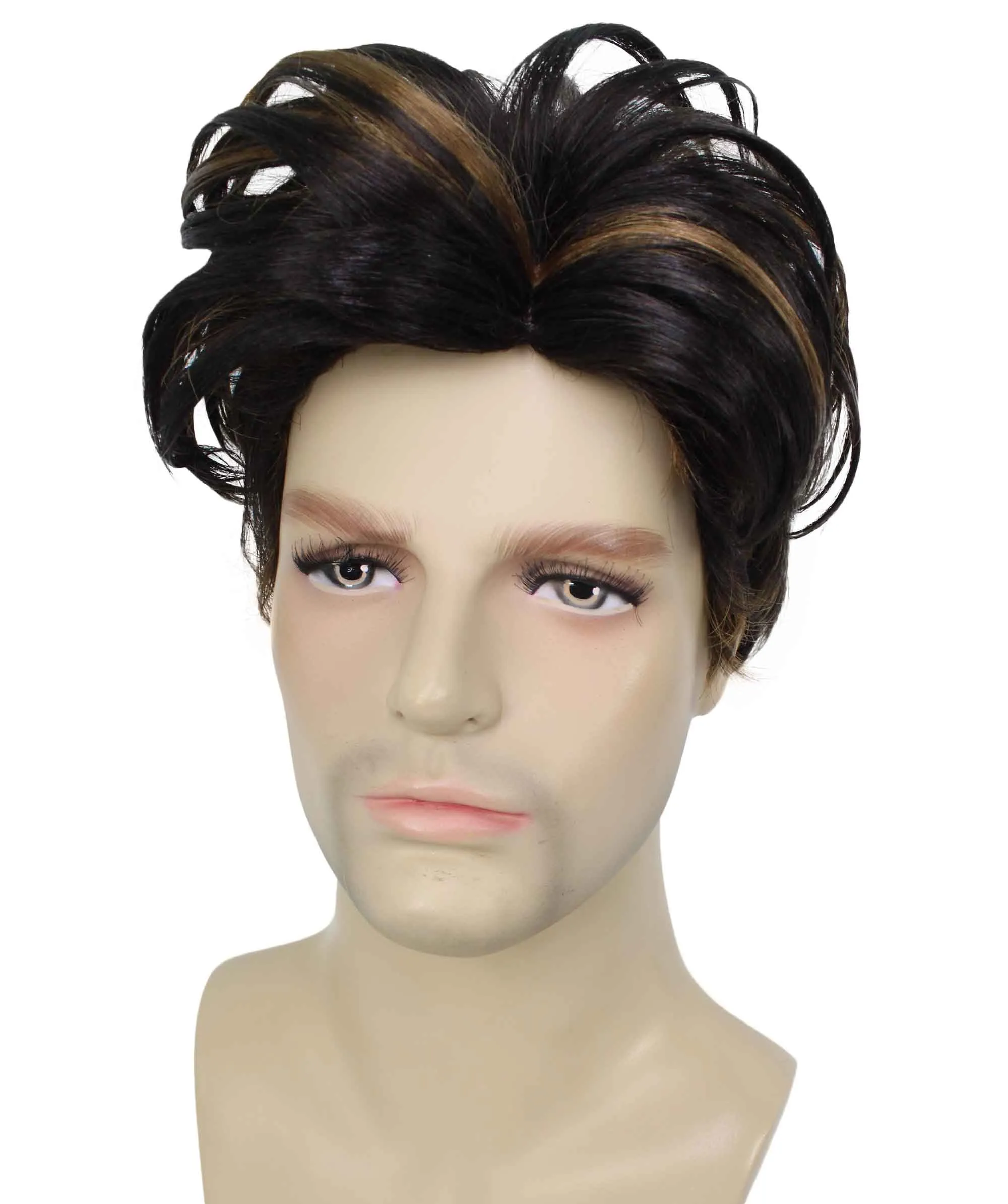 90's Rave Guy | Men's Short Gelled Middle Part | Halloween Wig | Multiple colors