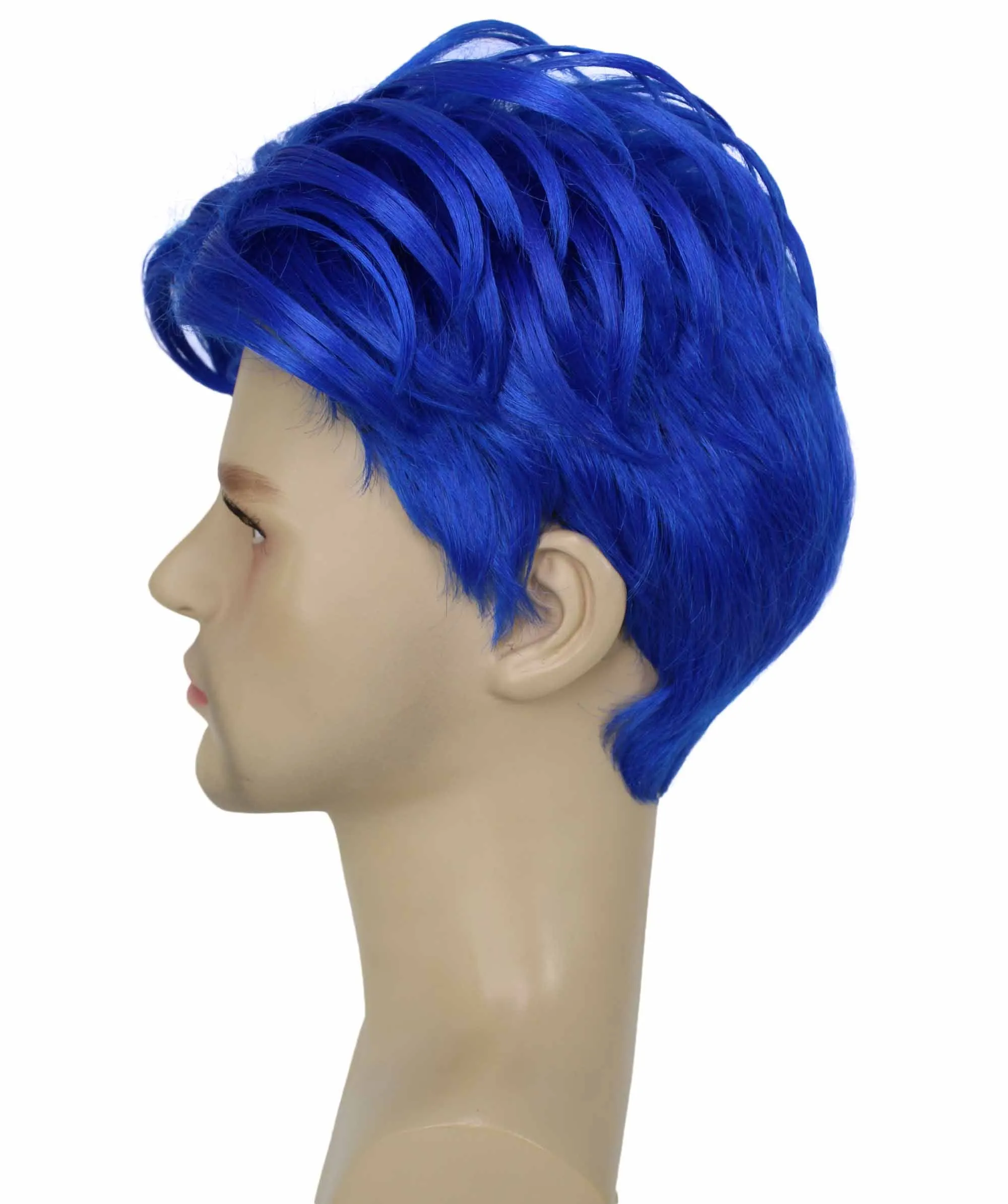 90's Rave Guy | Men's Short Gelled Middle Part | Halloween Wig | Multiple colors