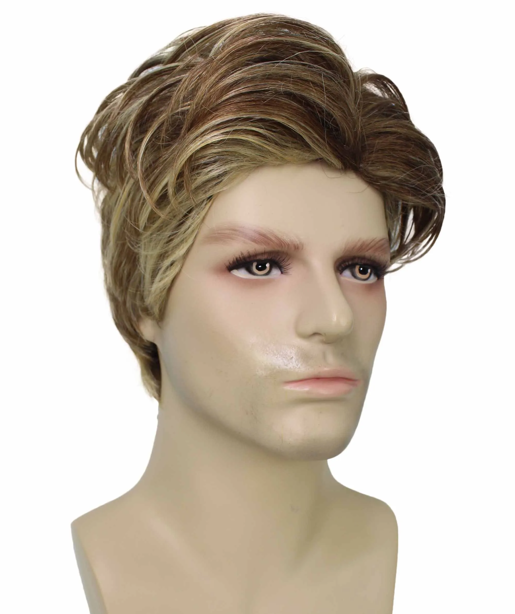 90's Rave Guy | Men's Short Gelled Middle Part | Halloween Wig | Multiple colors