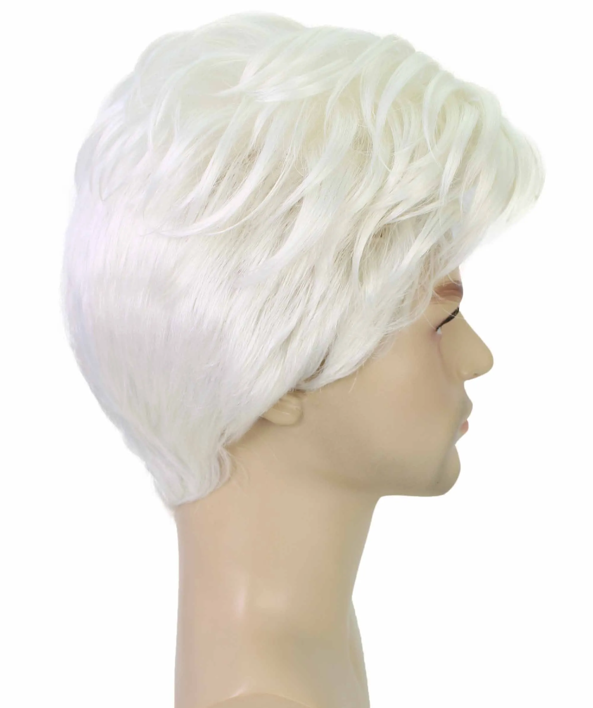 90's Rave Guy | Men's Short Gelled Middle Part | Halloween Wig | Multiple colors