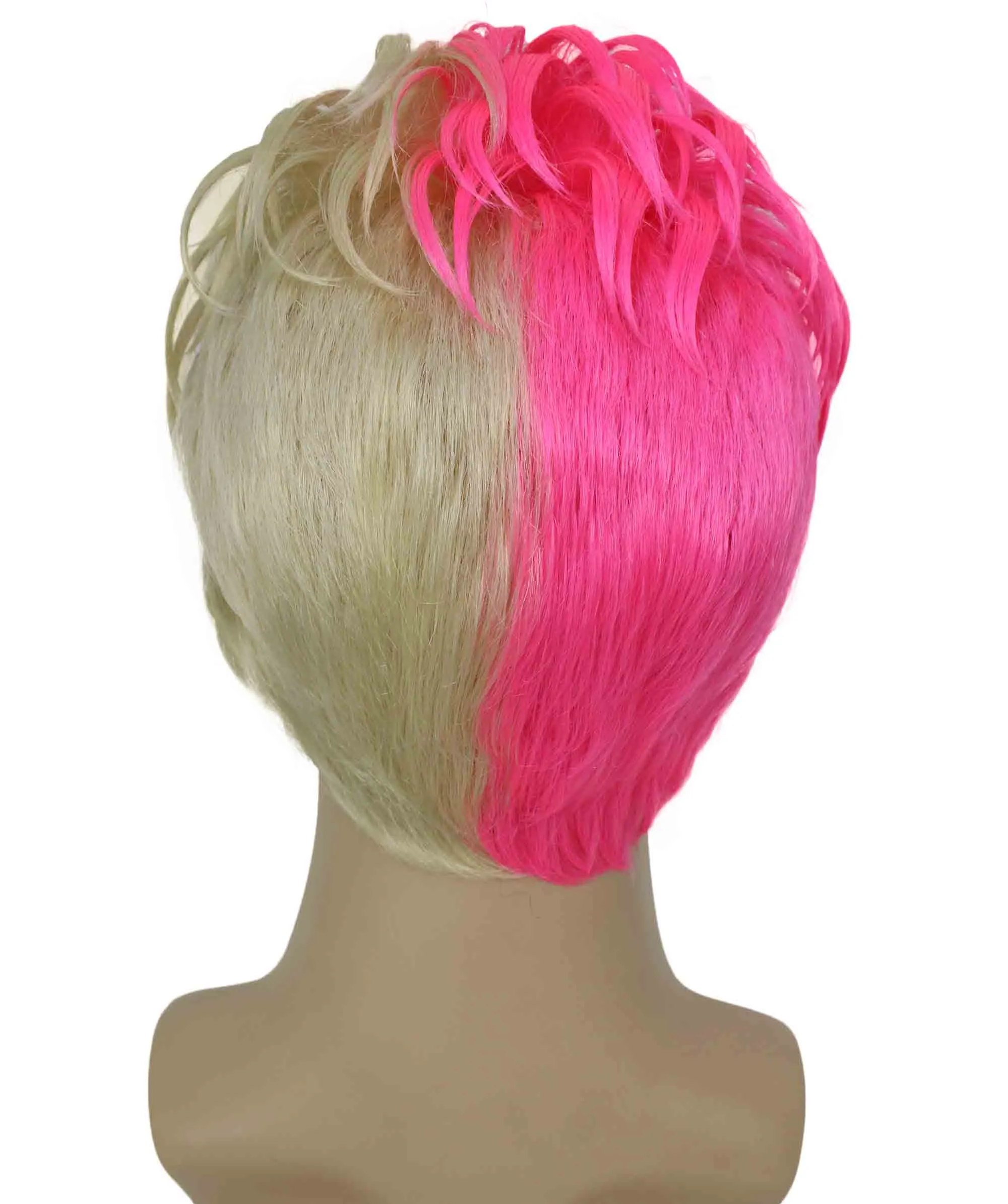 90's Rave Guy | Men's Short Gelled Middle Part | Halloween Wig | Multiple colors