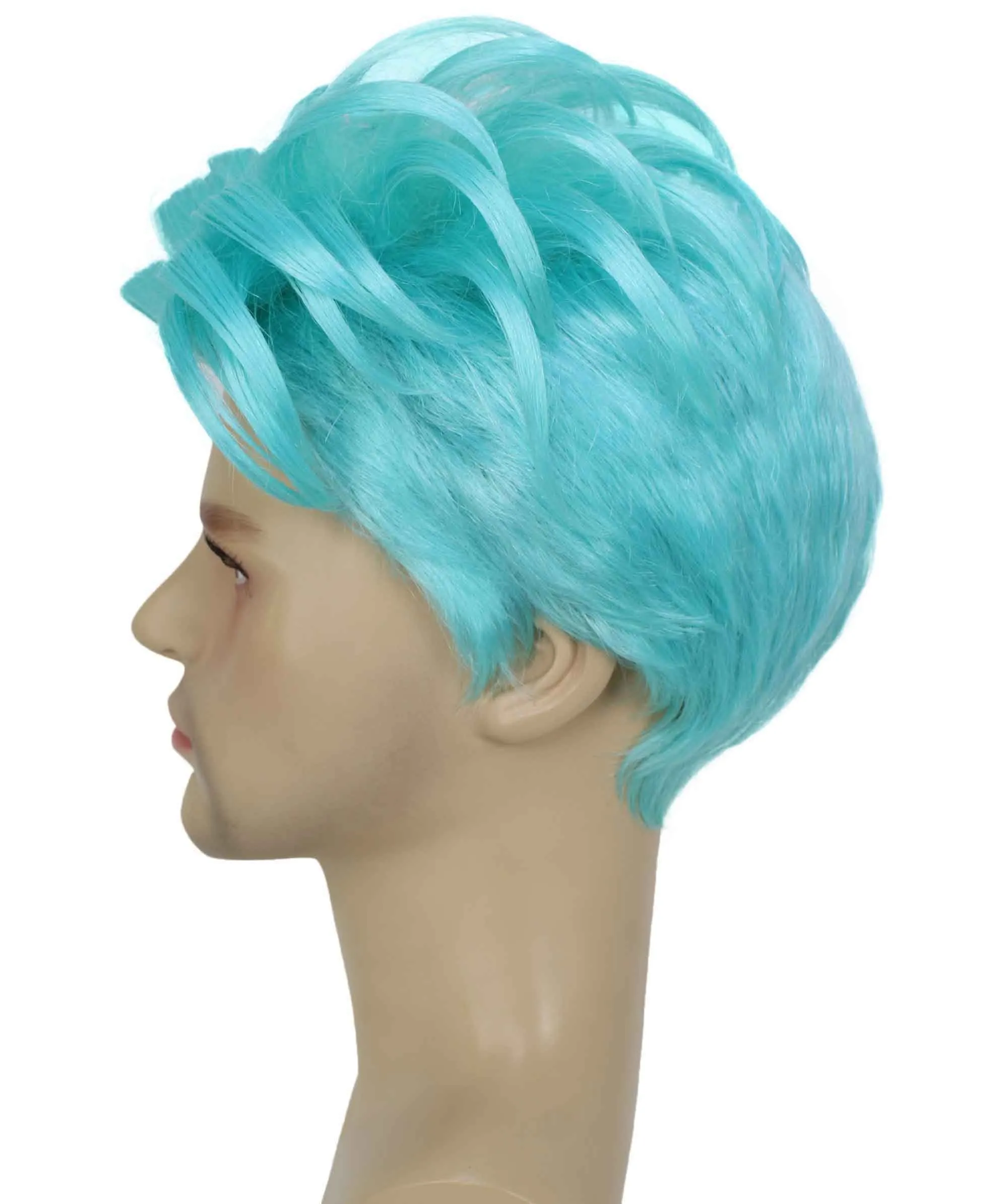 90's Rave Guy | Men's Short Gelled Middle Part | Halloween Wig | Multiple colors