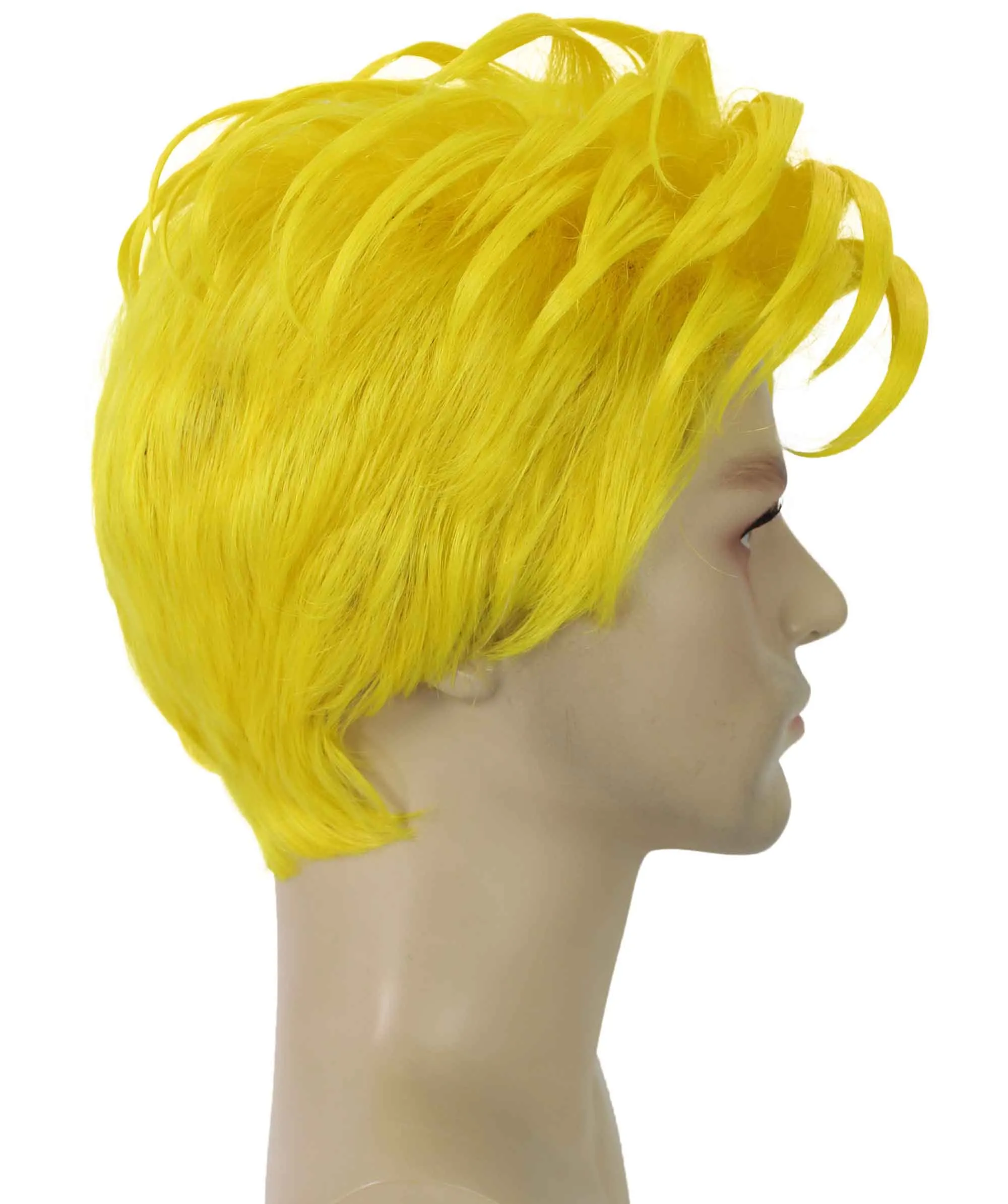 90's Rave Guy | Men's Short Gelled Middle Part | Halloween Wig | Multiple colors