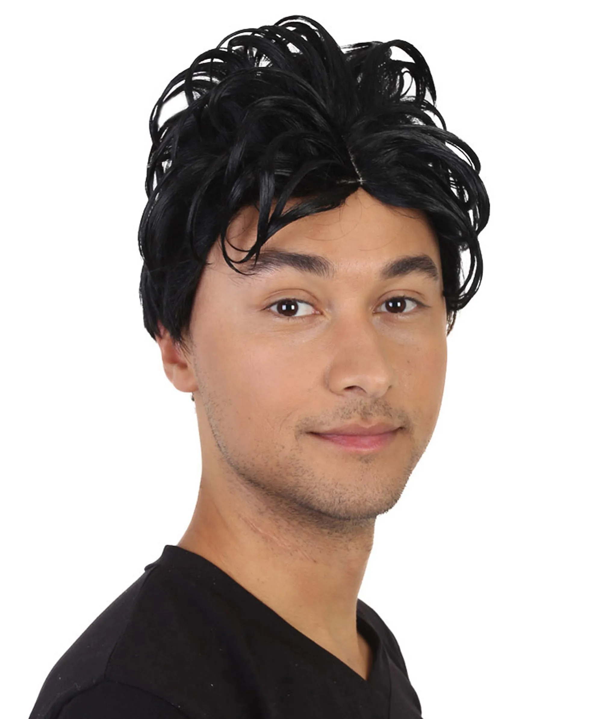 90's Rave Guy | Men's Short Gelled Middle Part | Halloween Wig | Multiple colors