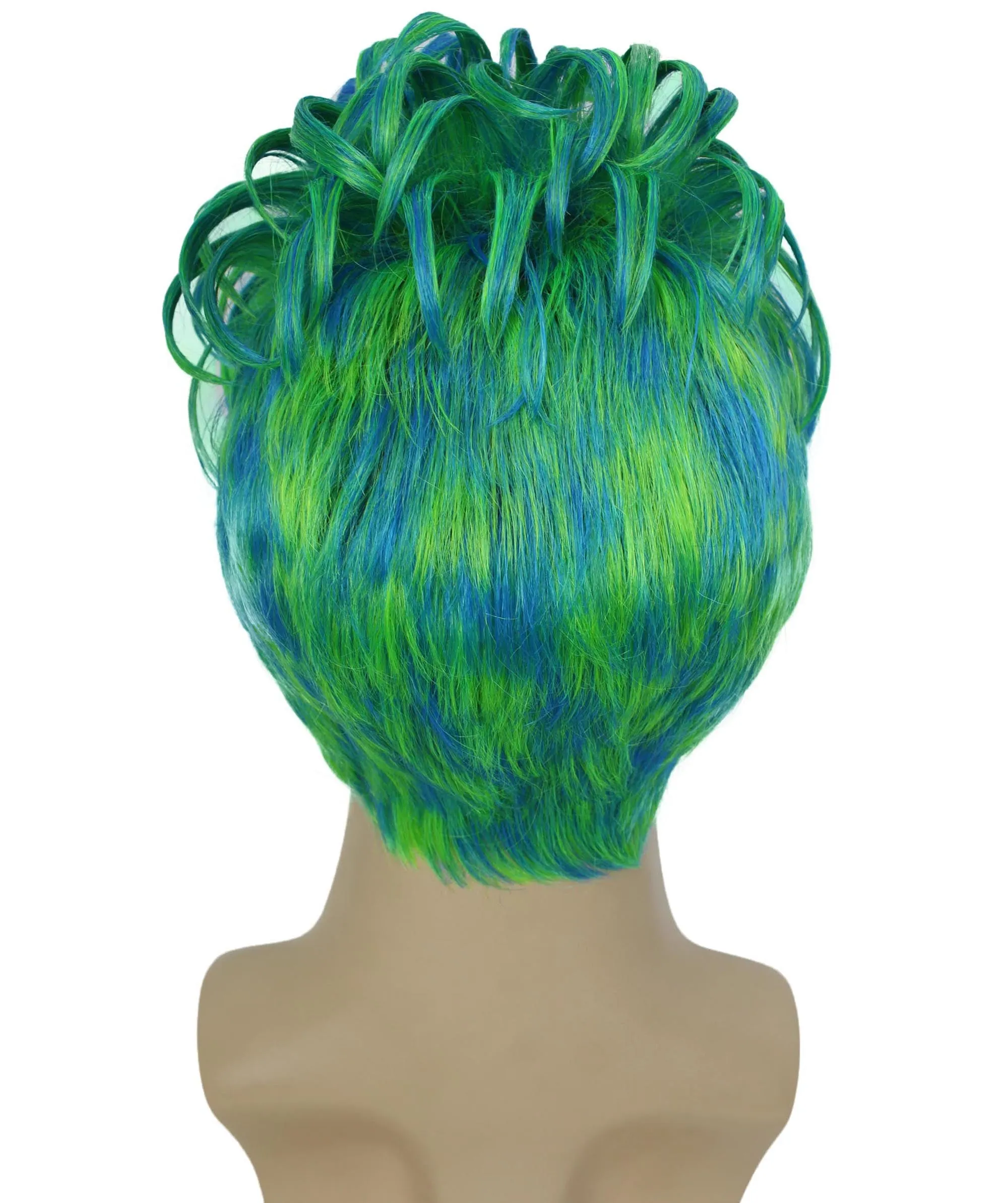 90's Rave Guy | Men's Short Gelled Middle Part | Halloween Wig | Multiple colors