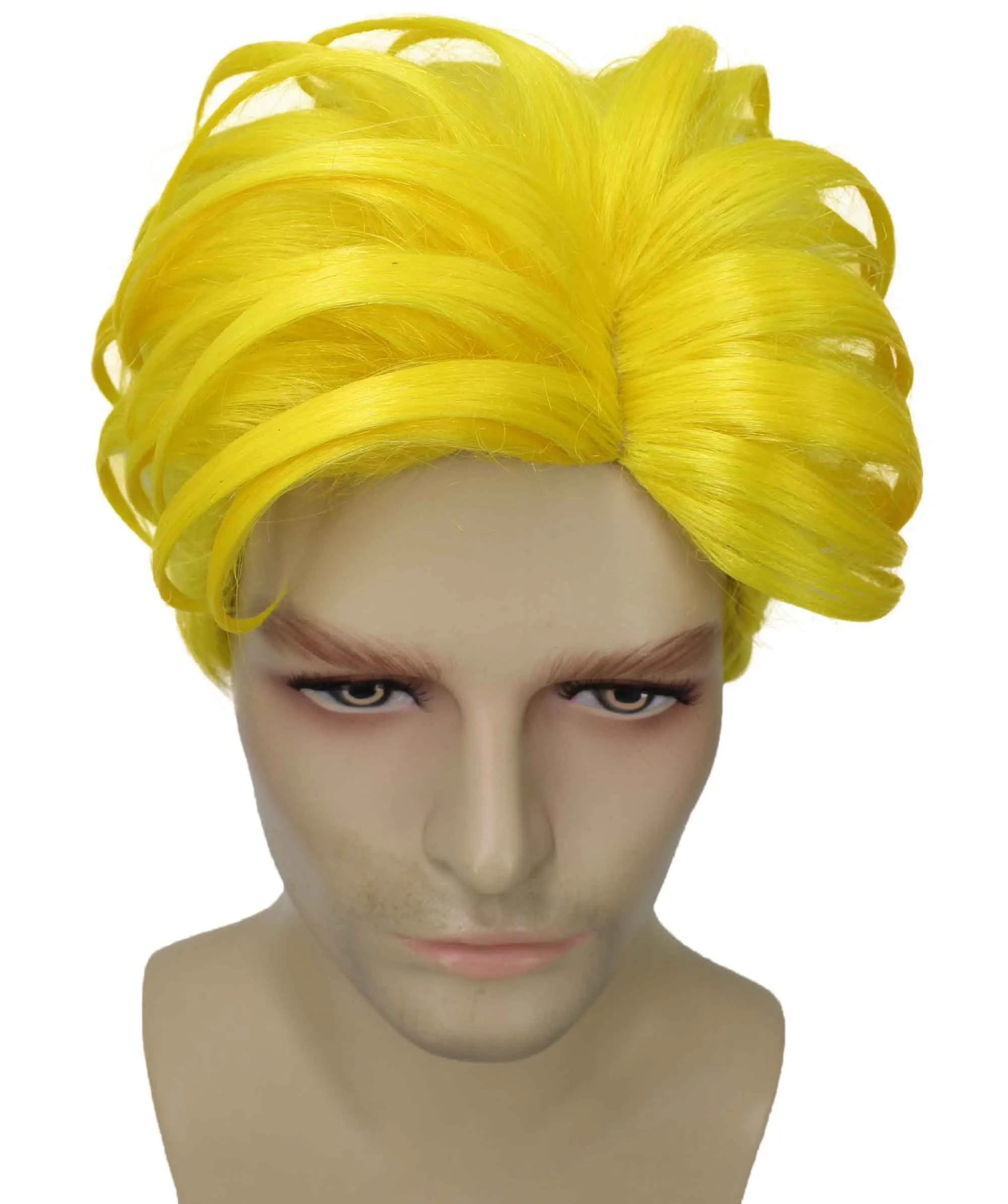 90's Rave Guy | Men's Short Gelled Middle Part | Halloween Wig | Multiple colors