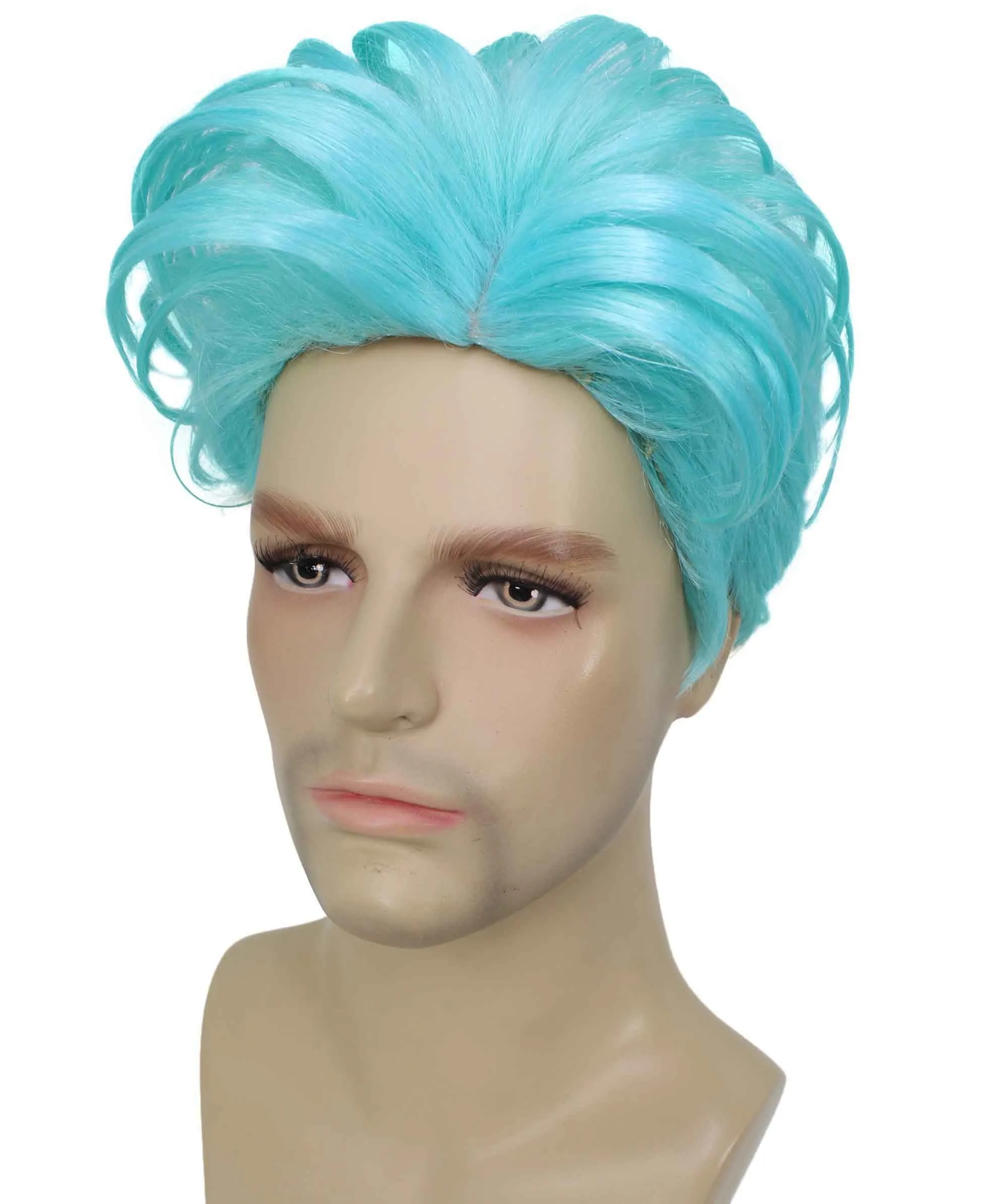 90's Rave Guy | Men's Short Gelled Middle Part | Halloween Wig | Multiple colors