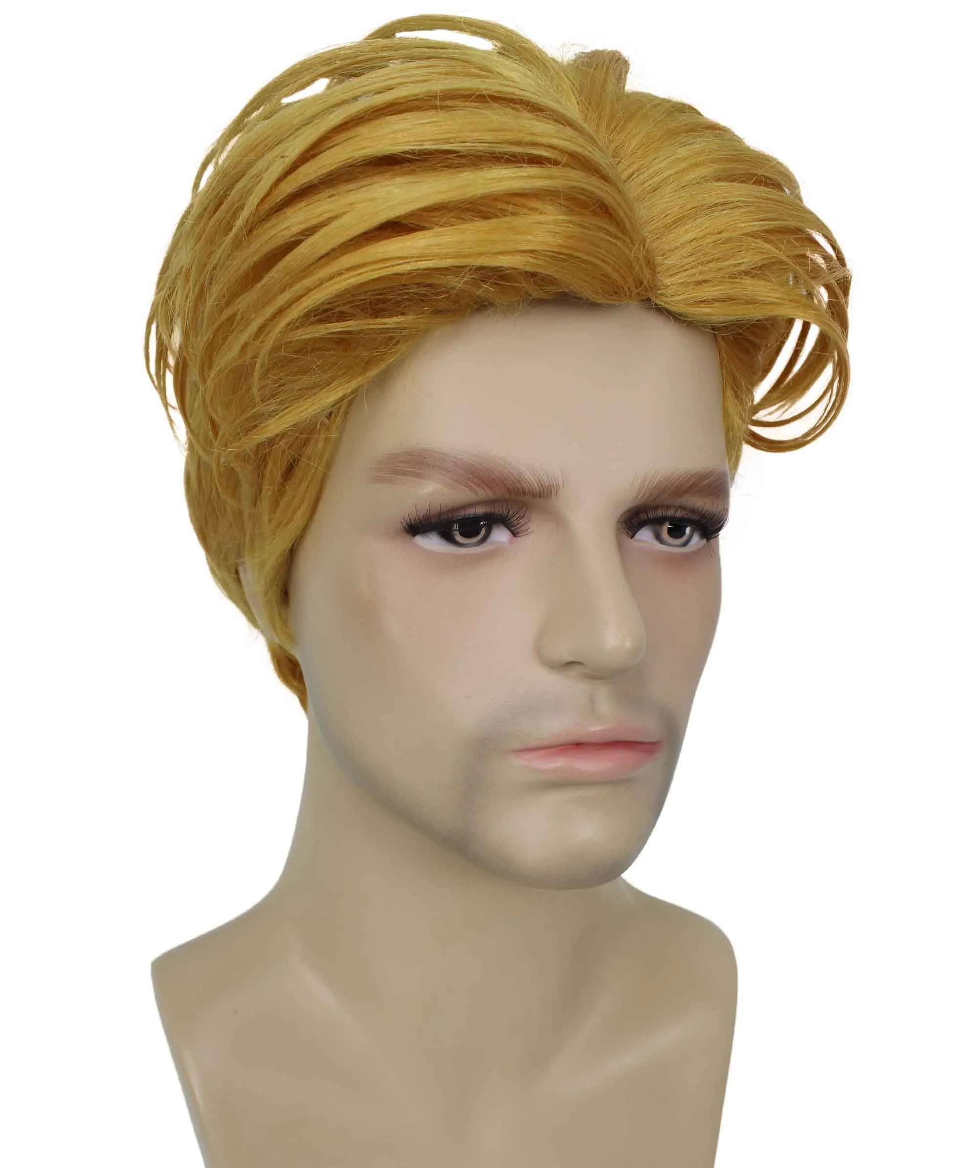 90's Rave Guy | Men's Short Gelled Middle Part | Halloween Wig | Multiple colors