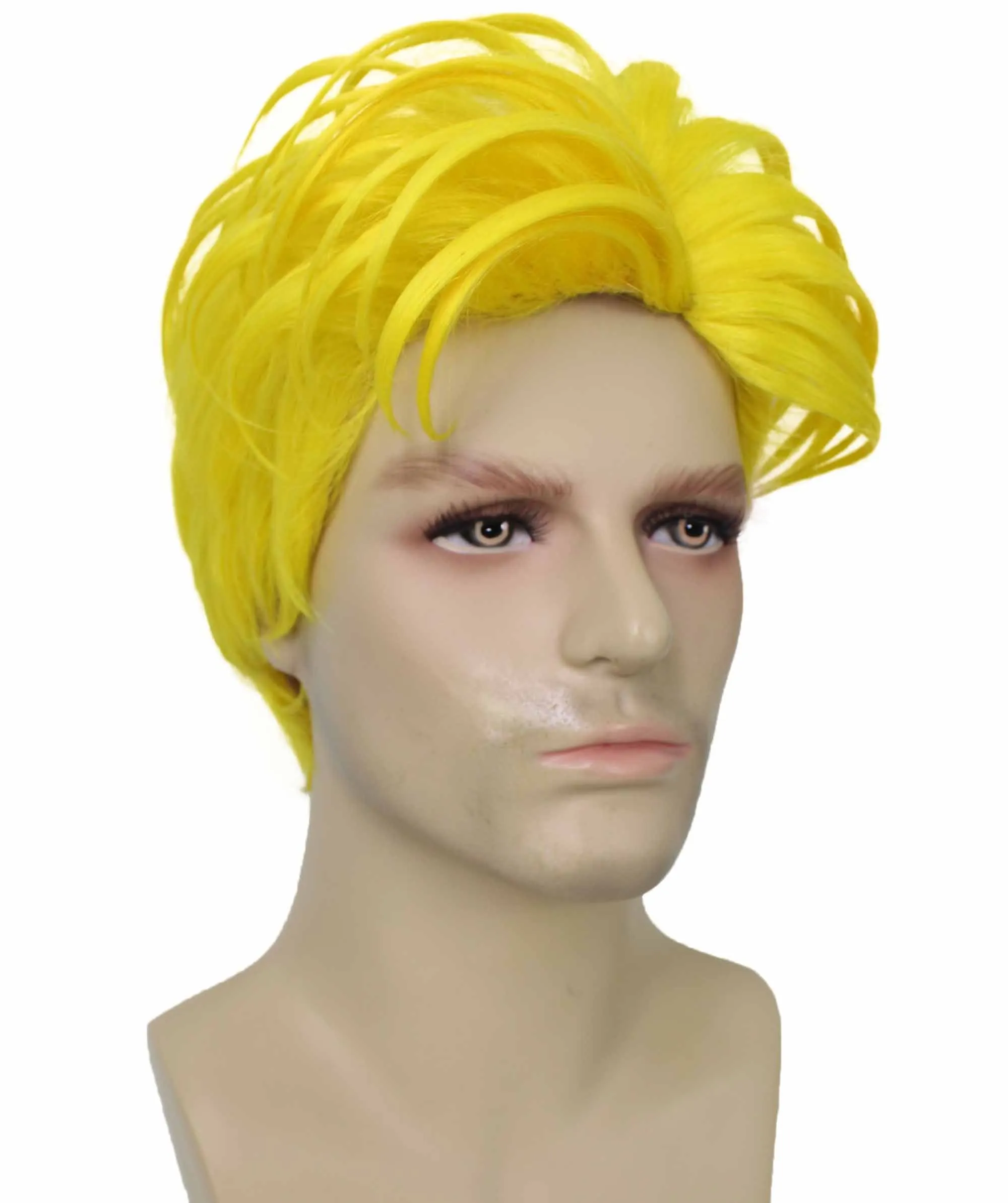 90's Rave Guy | Men's Short Gelled Middle Part | Halloween Wig | Multiple colors