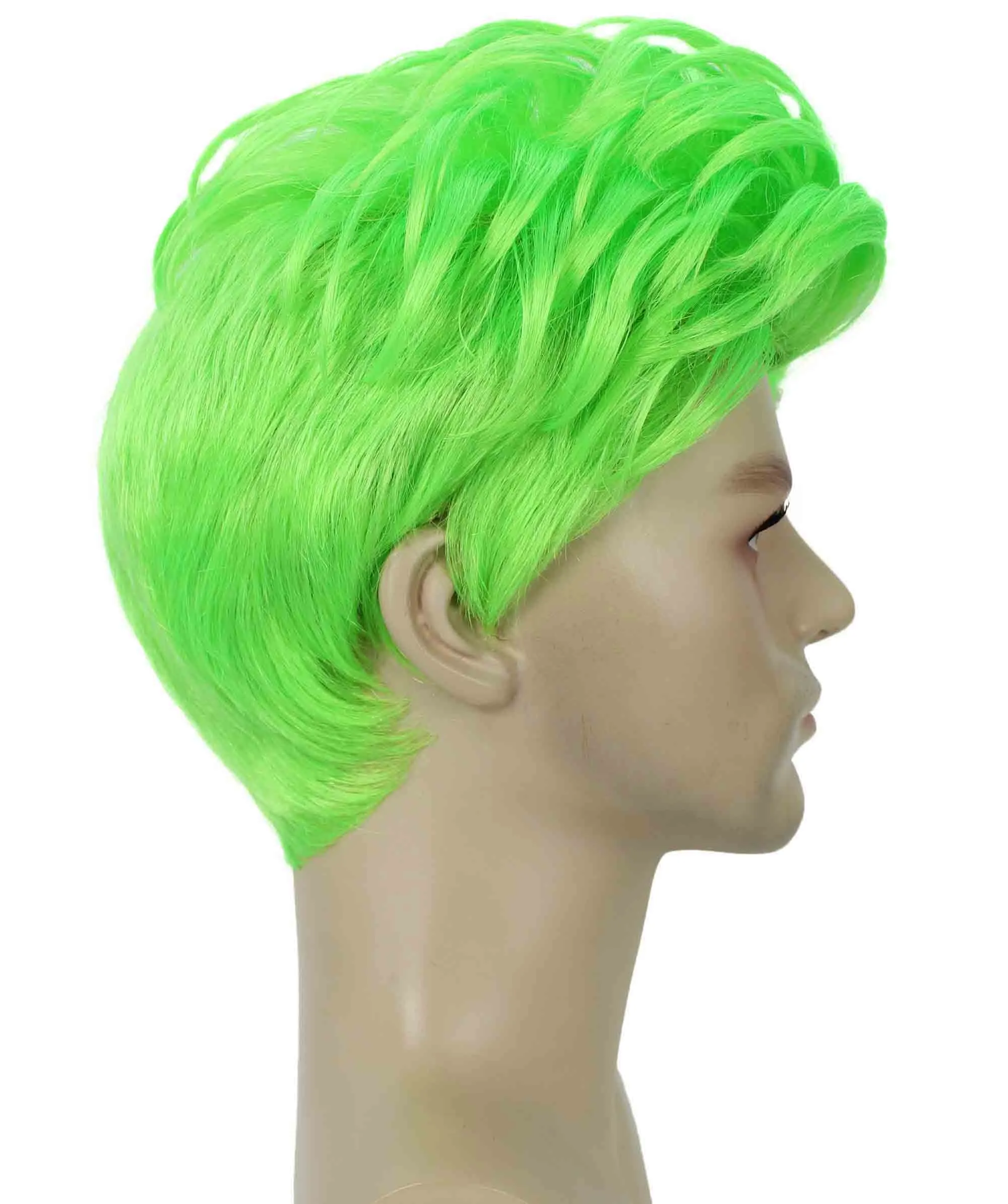 90's Rave Guy | Men's Short Gelled Middle Part | Halloween Wig | Multiple colors