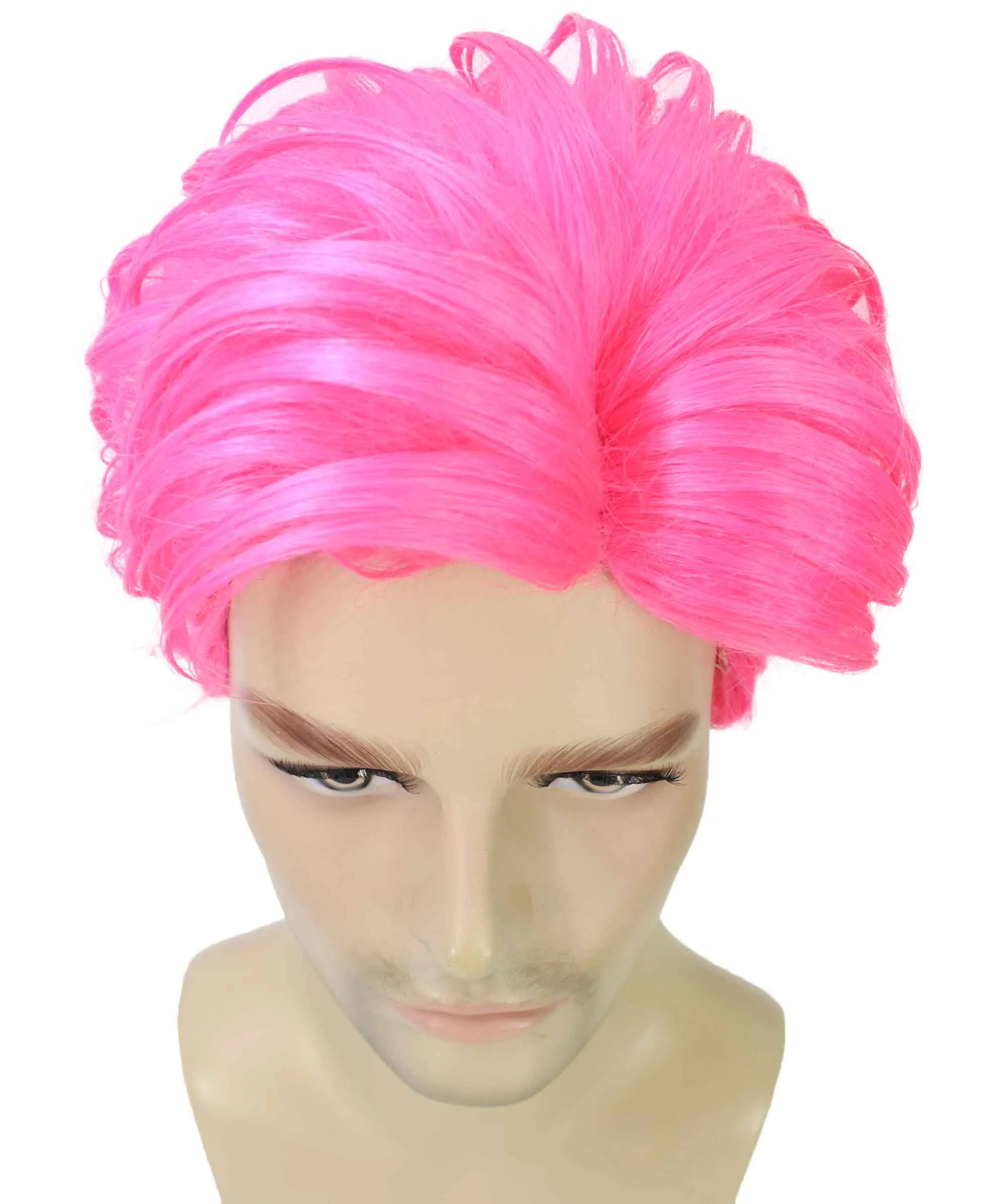 90's Rave Guy | Men's Short Gelled Middle Part | Halloween Wig | Multiple colors