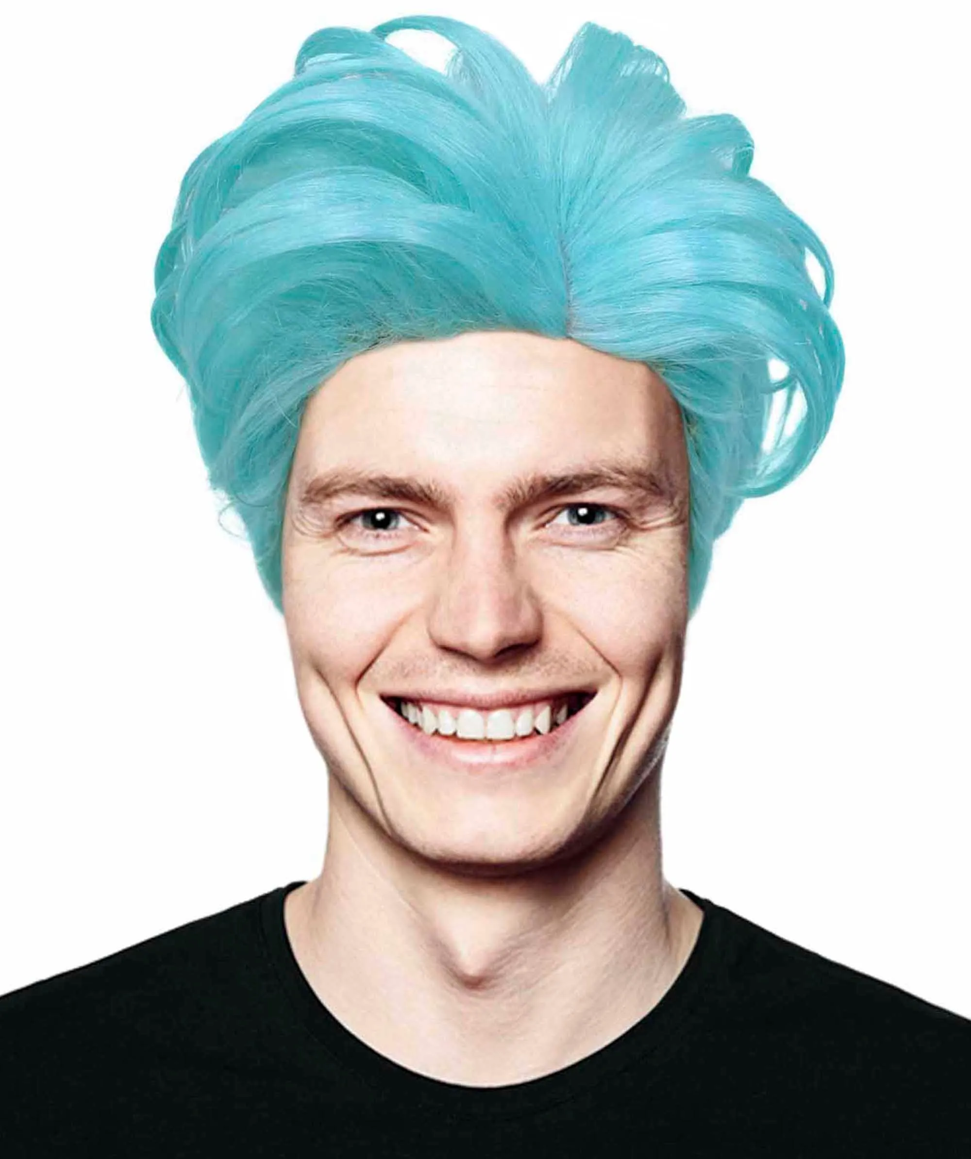 90's Rave Guy | Men's Short Gelled Middle Part | Halloween Wig | Multiple colors