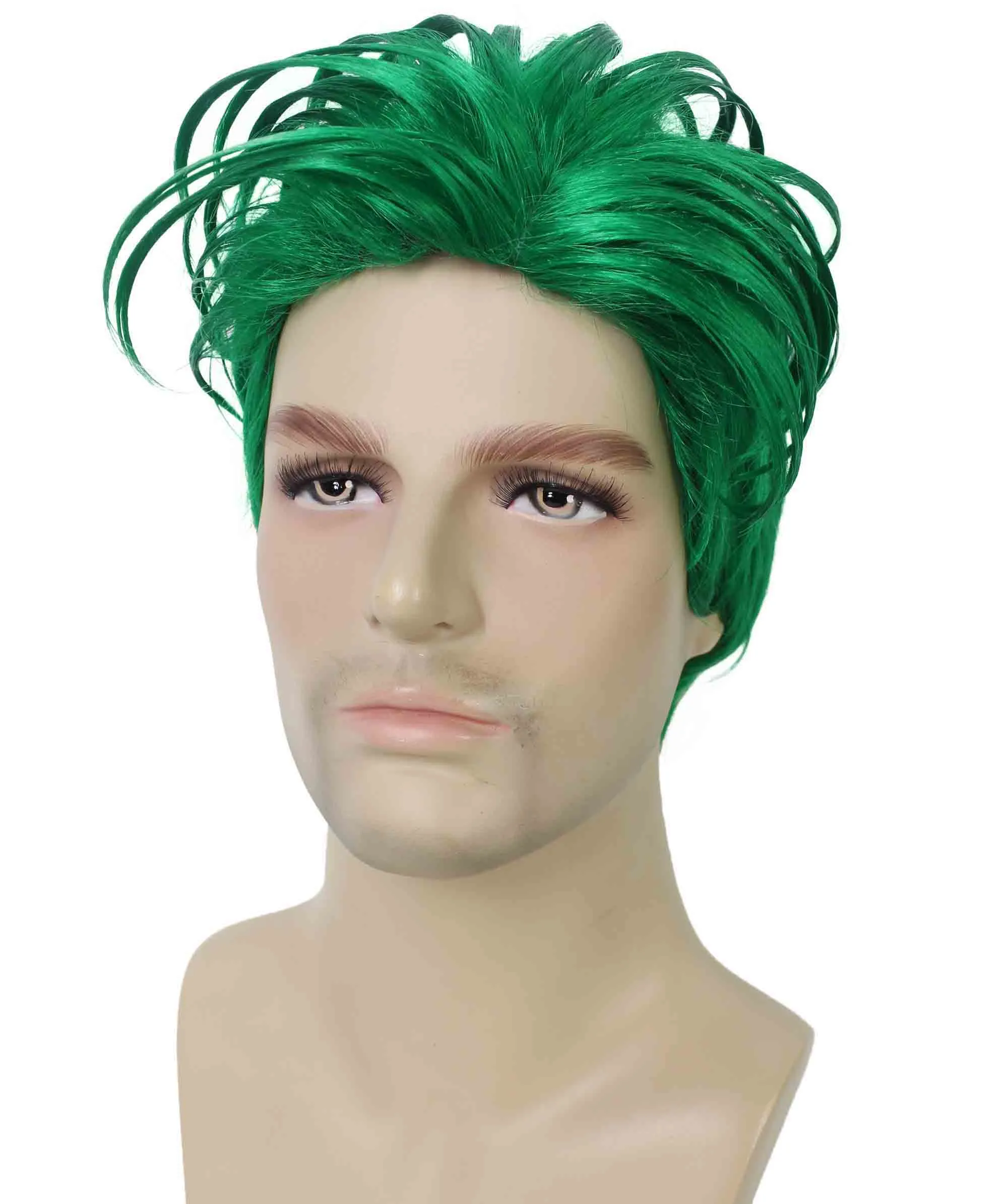 90's Rave Guy | Men's Short Gelled Middle Part | Halloween Wig | Multiple colors