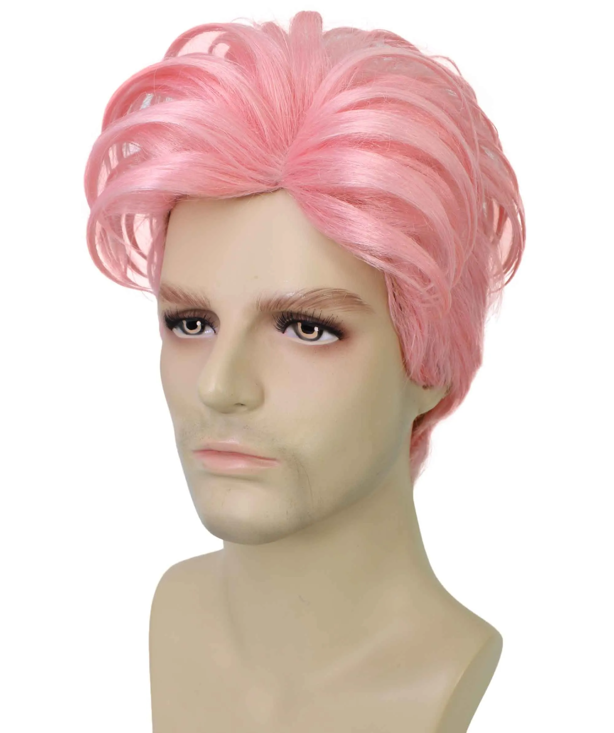 90's Rave Guy | Men's Short Gelled Middle Part | Halloween Wig | Multiple colors