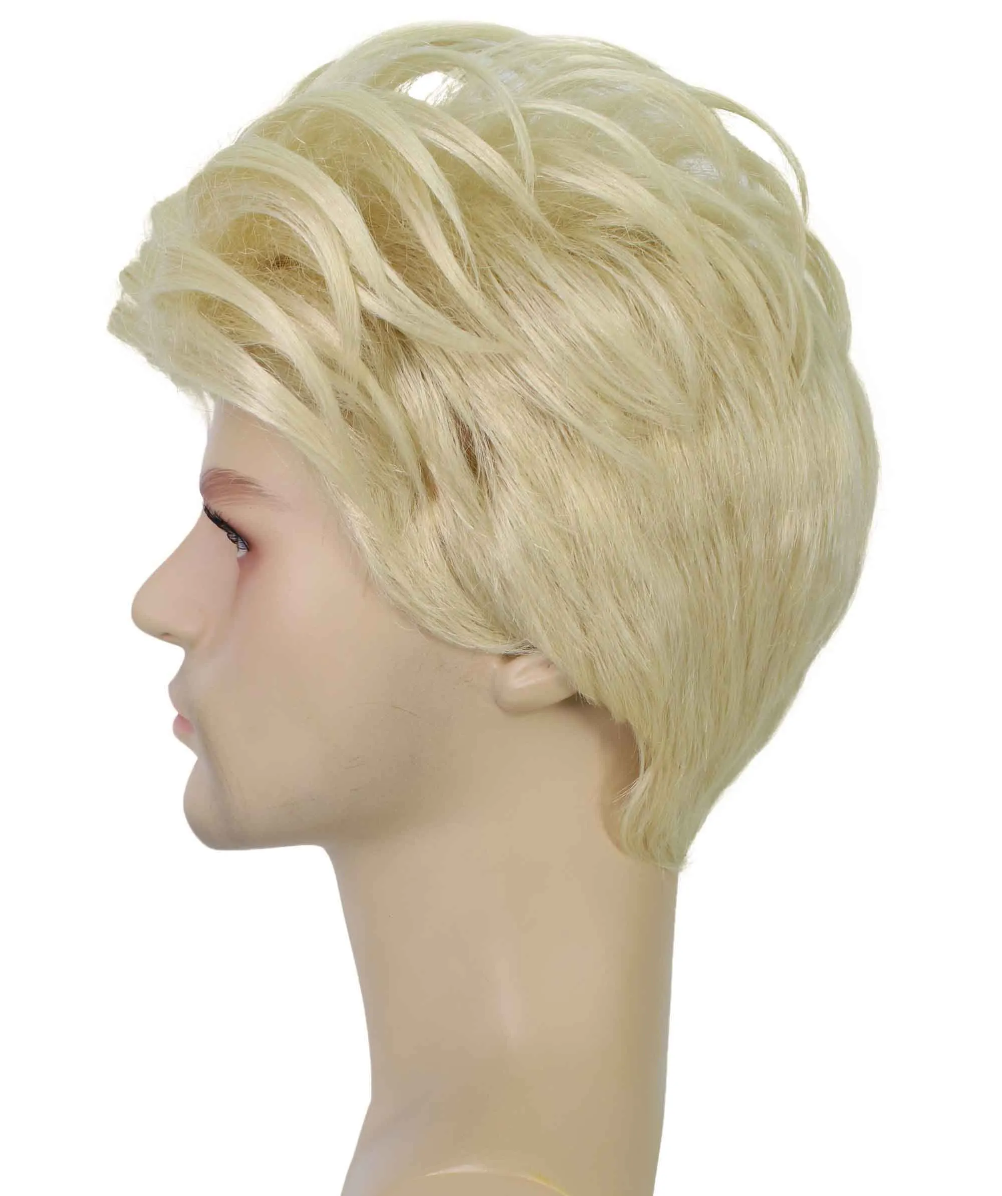 90's Rave Guy | Men's Short Gelled Middle Part | Halloween Wig | Multiple colors