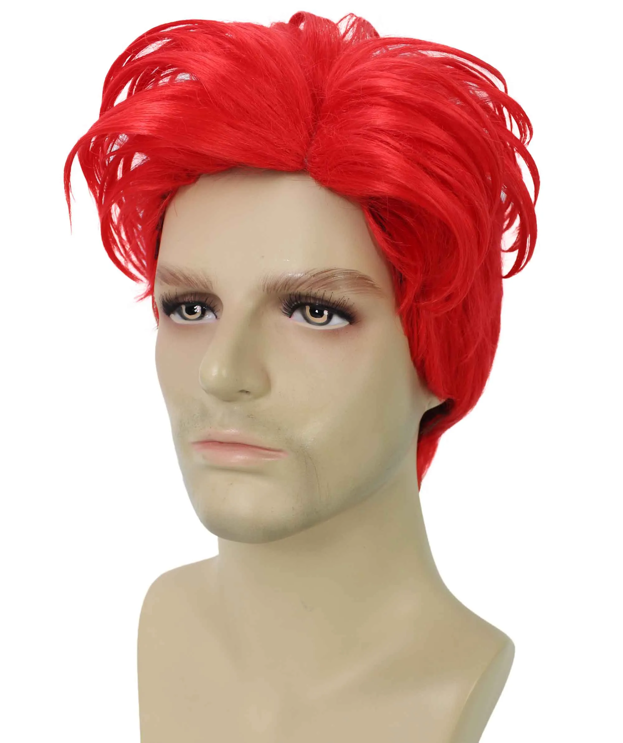 90's Rave Guy | Men's Short Gelled Middle Part | Halloween Wig | Multiple colors