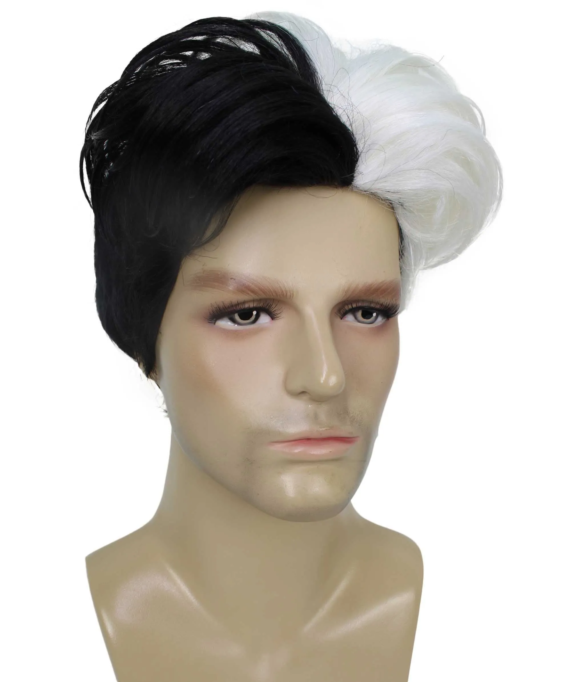 90's Rave Guy | Men's Short Gelled Middle Part | Halloween Wig | Multiple colors