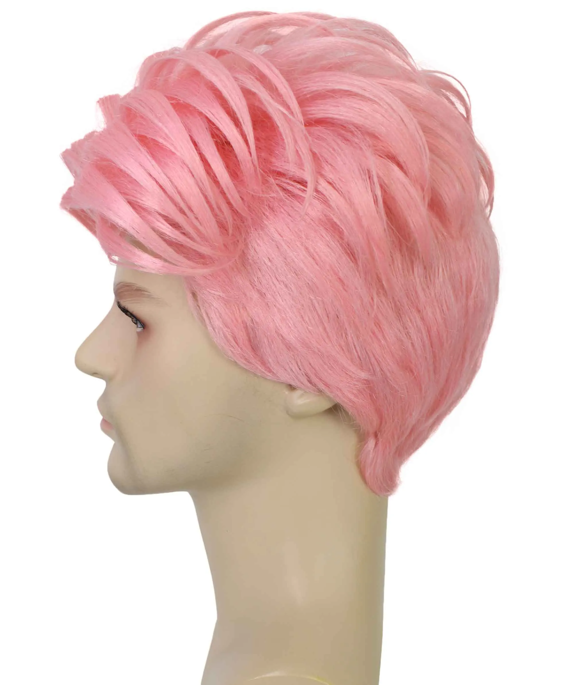 90's Rave Guy | Men's Short Gelled Middle Part | Halloween Wig | Multiple colors