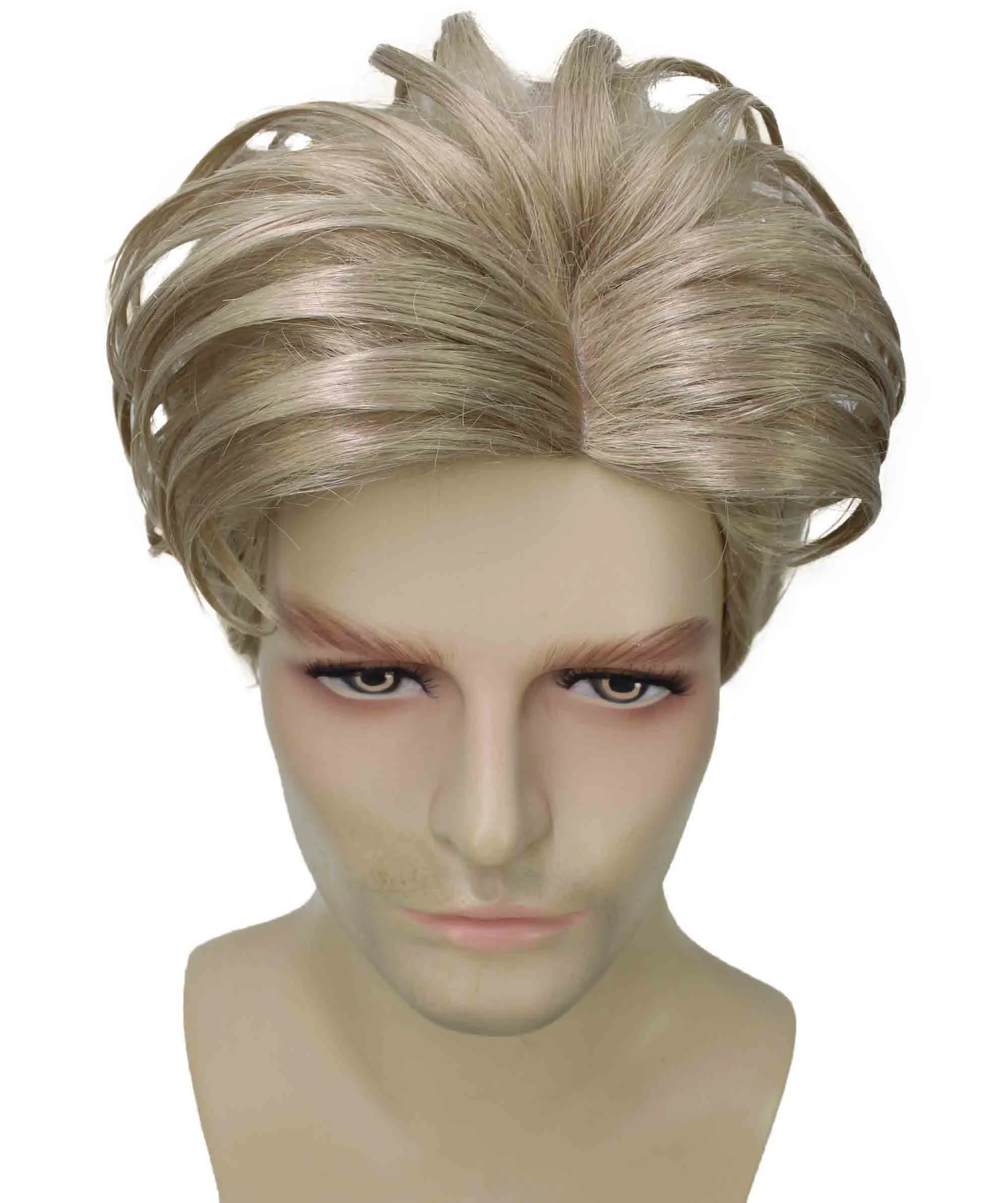 90's Rave Guy | Men's Short Gelled Middle Part | Halloween Wig | Multiple colors