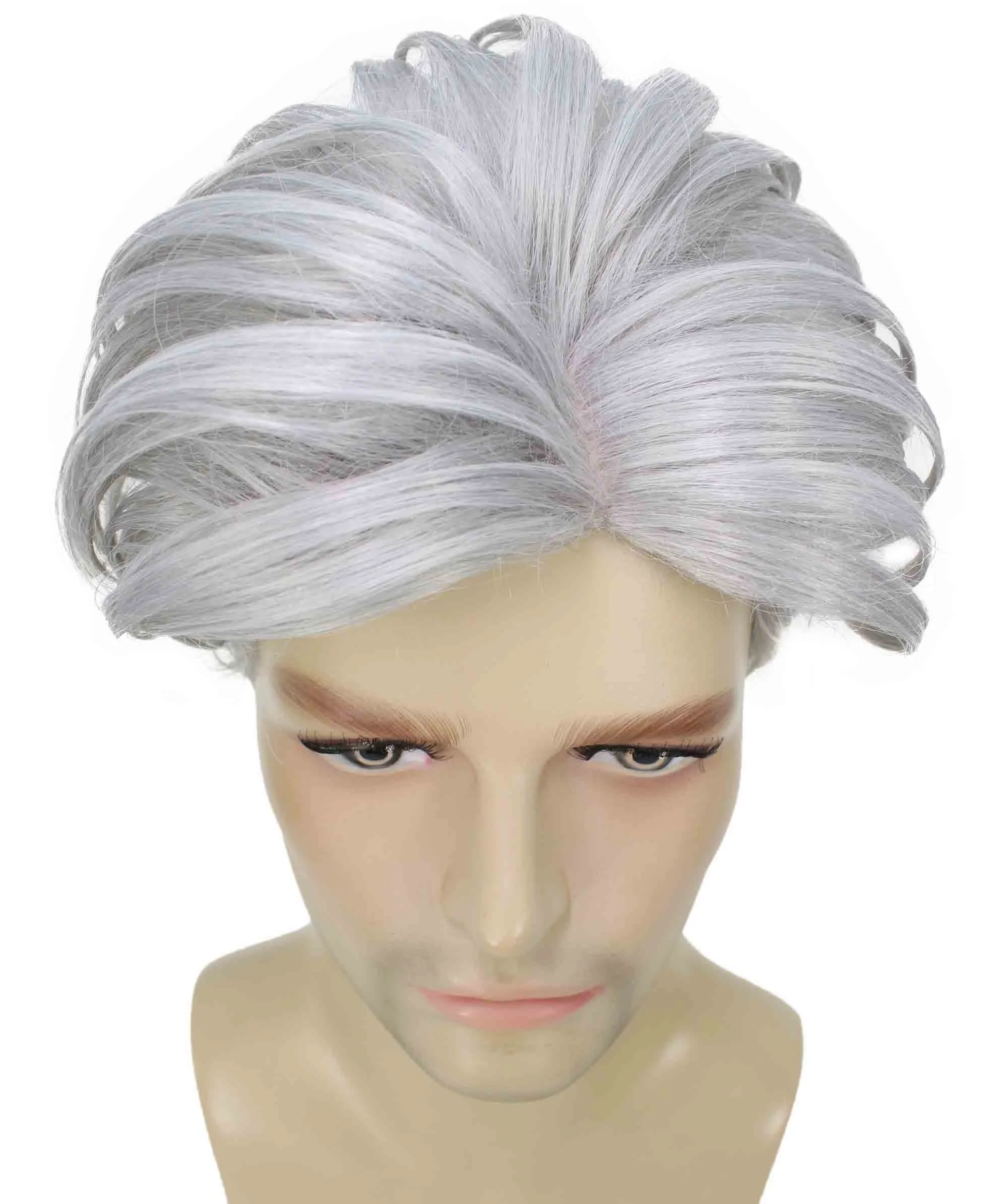 90's Rave Guy | Men's Short Gelled Middle Part | Halloween Wig | Multiple colors