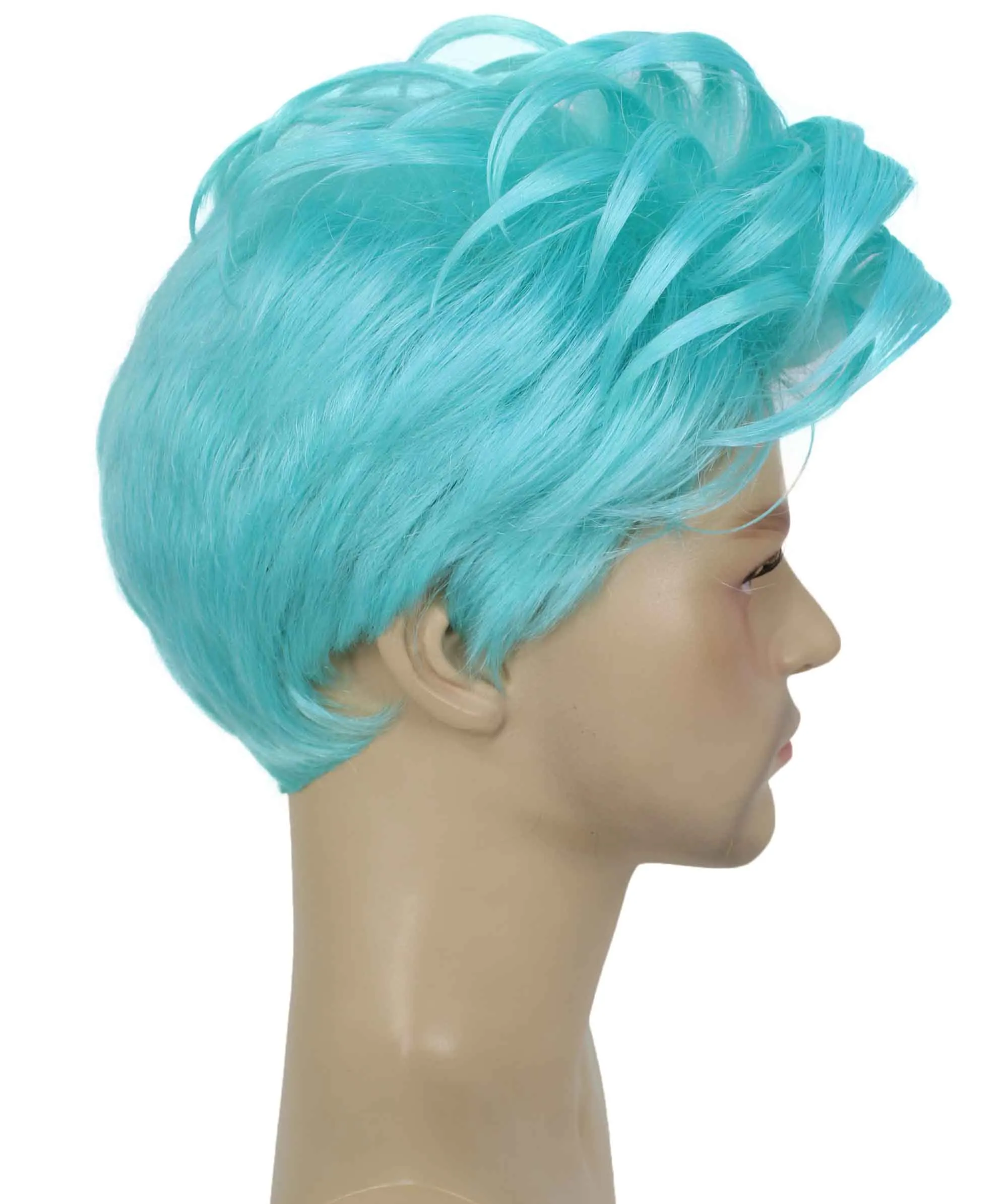 90's Rave Guy | Men's Short Gelled Middle Part | Halloween Wig | Multiple colors