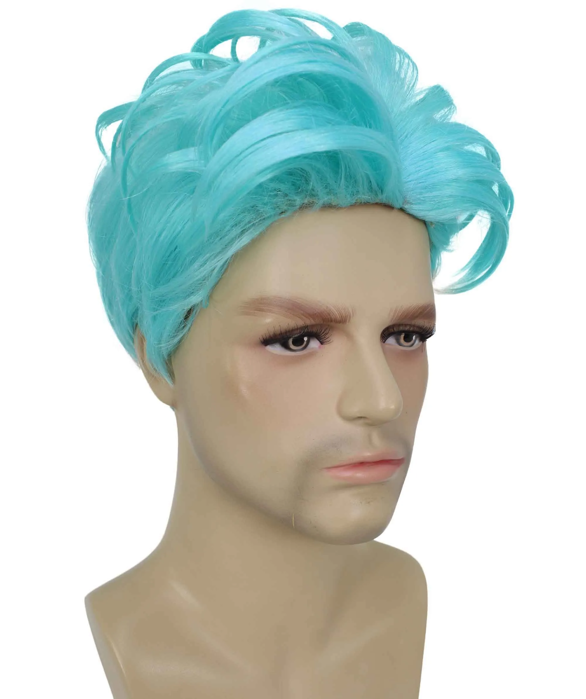 90's Rave Guy | Men's Short Gelled Middle Part | Halloween Wig | Multiple colors