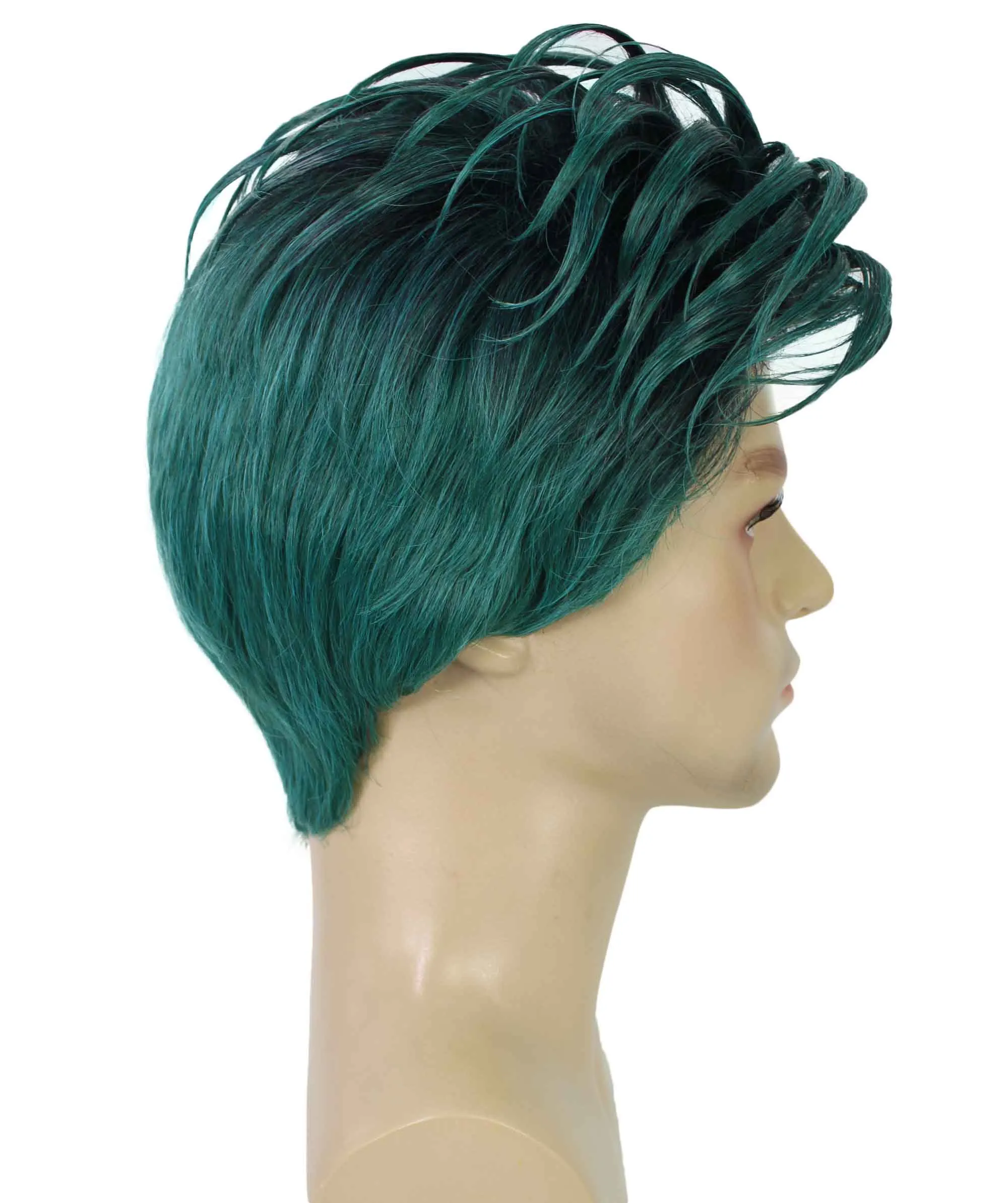 90's Rave Guy | Men's Short Gelled Middle Part | Halloween Wig | Multiple colors