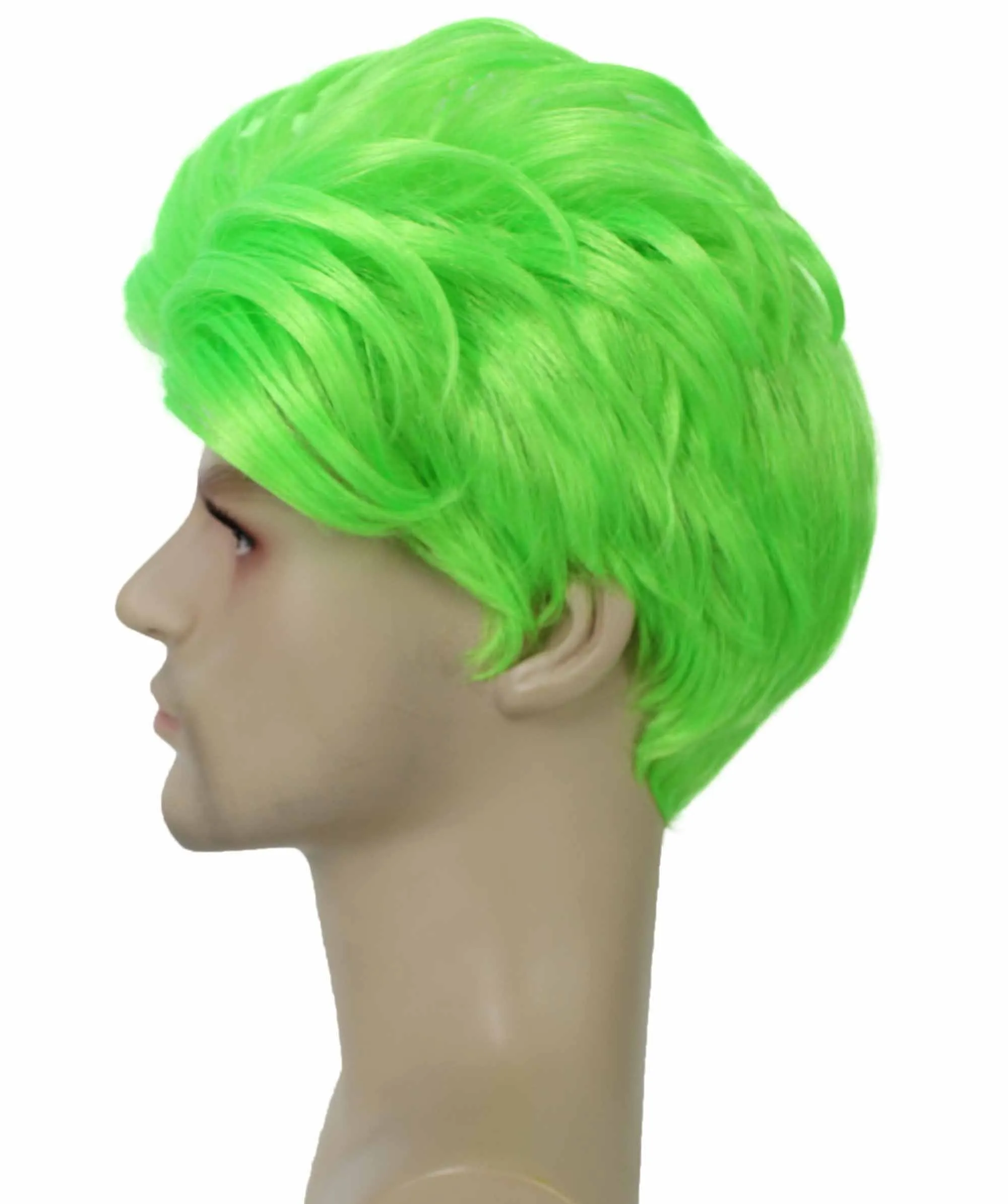 90's Rave Guy | Men's Short Gelled Middle Part | Halloween Wig | Multiple colors