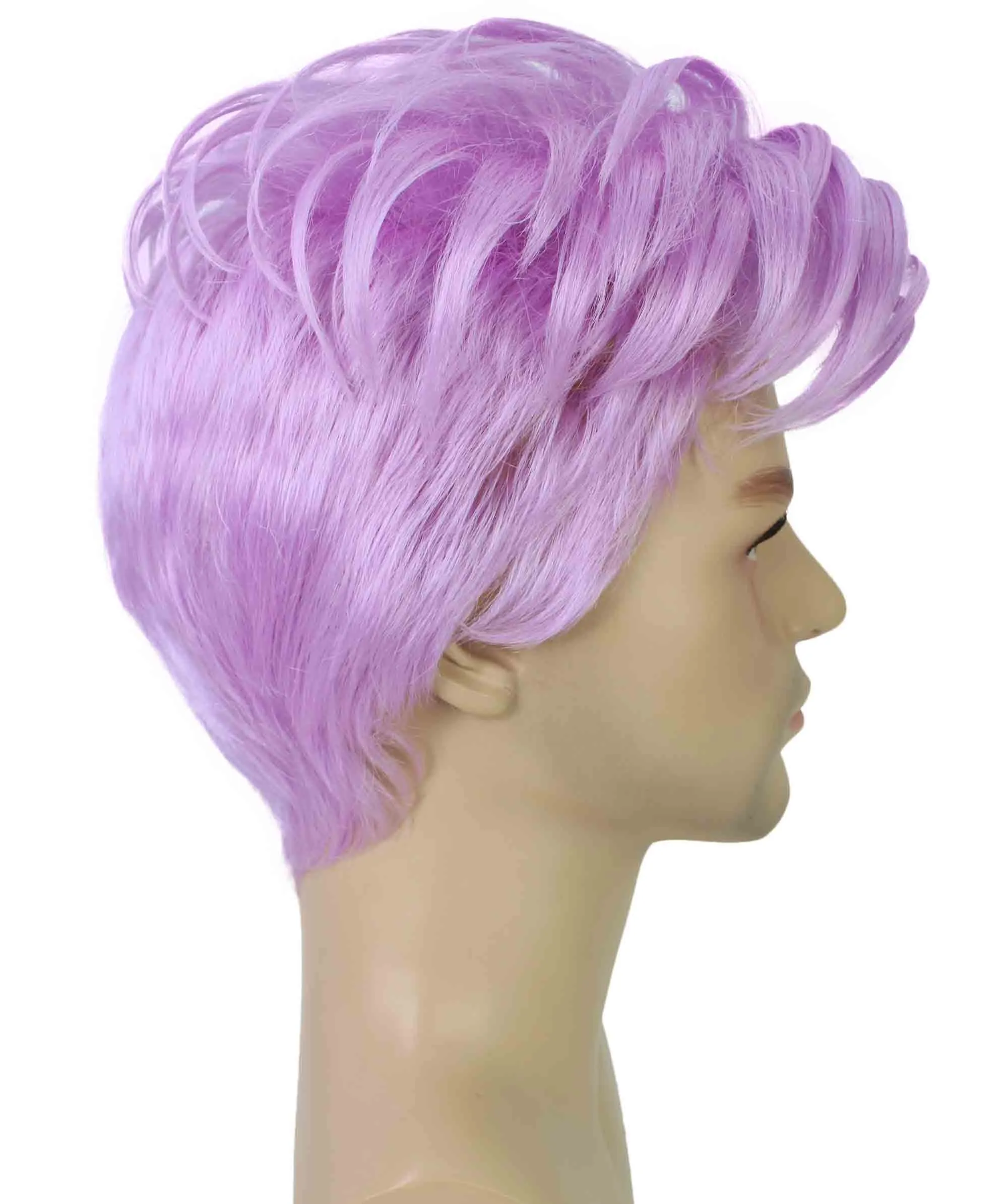 90's Rave Guy | Men's Short Gelled Middle Part | Halloween Wig | Multiple colors