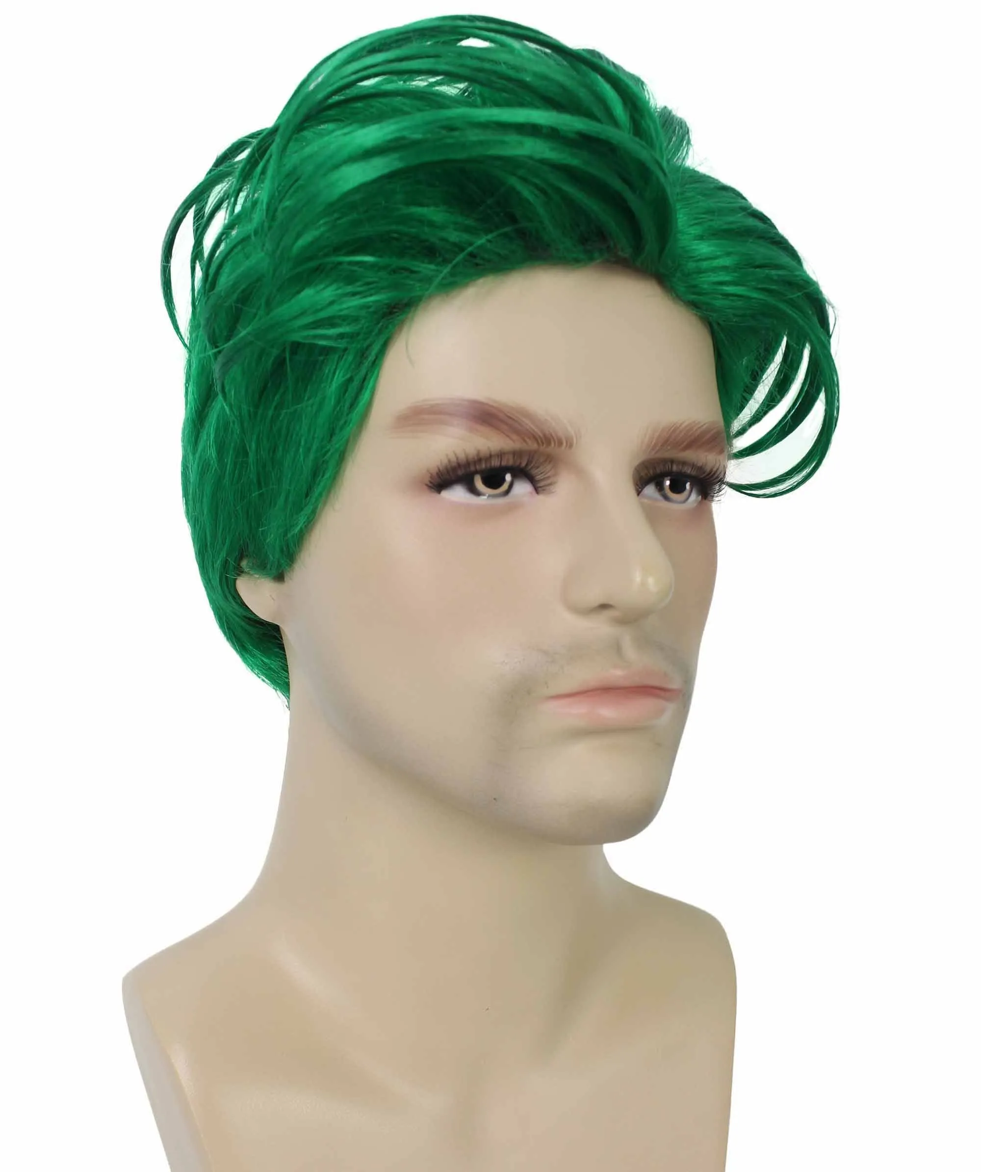 90's Rave Guy | Men's Short Gelled Middle Part | Halloween Wig | Multiple colors