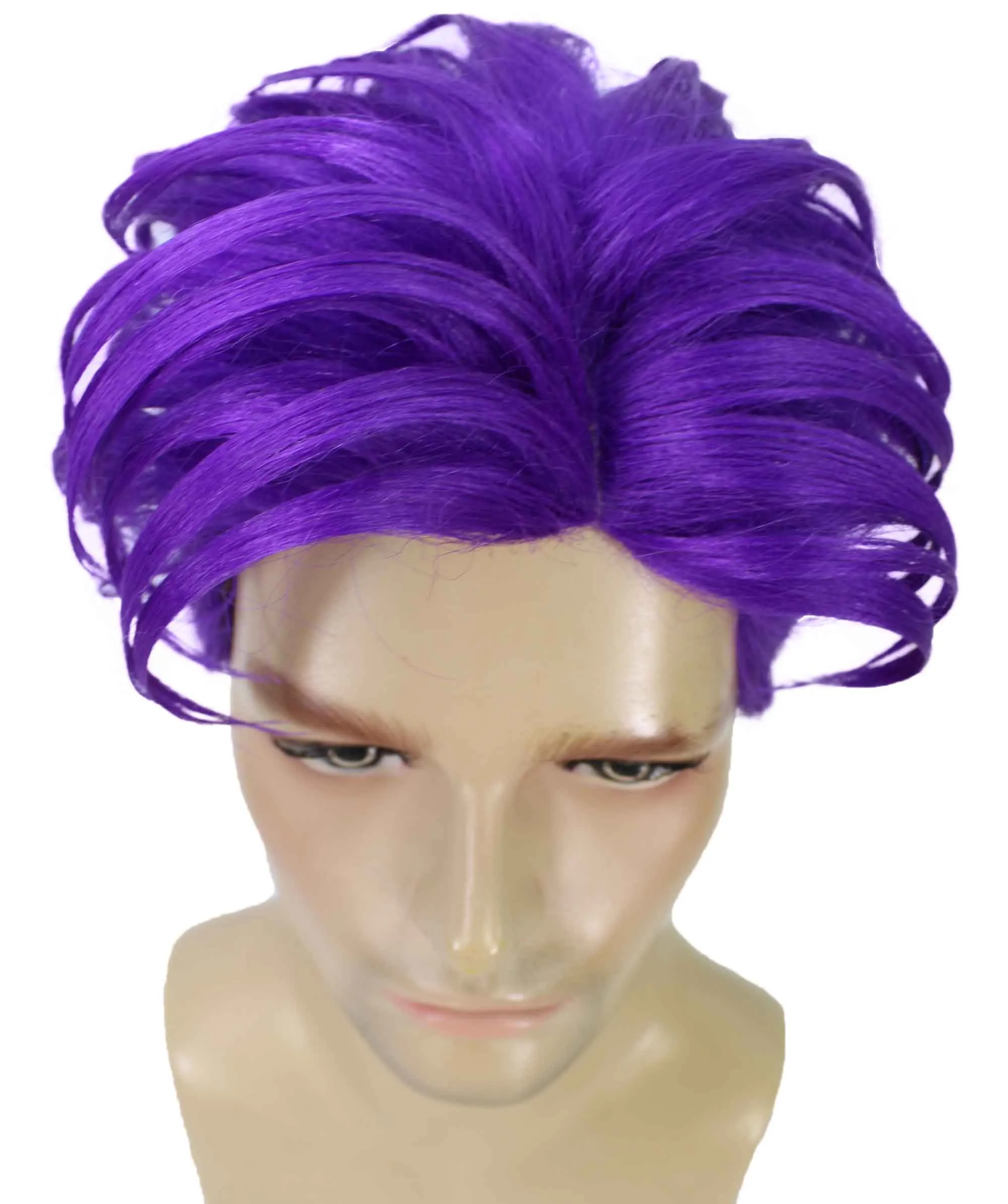 90's Rave Guy | Men's Short Gelled Middle Part | Halloween Wig | Multiple colors