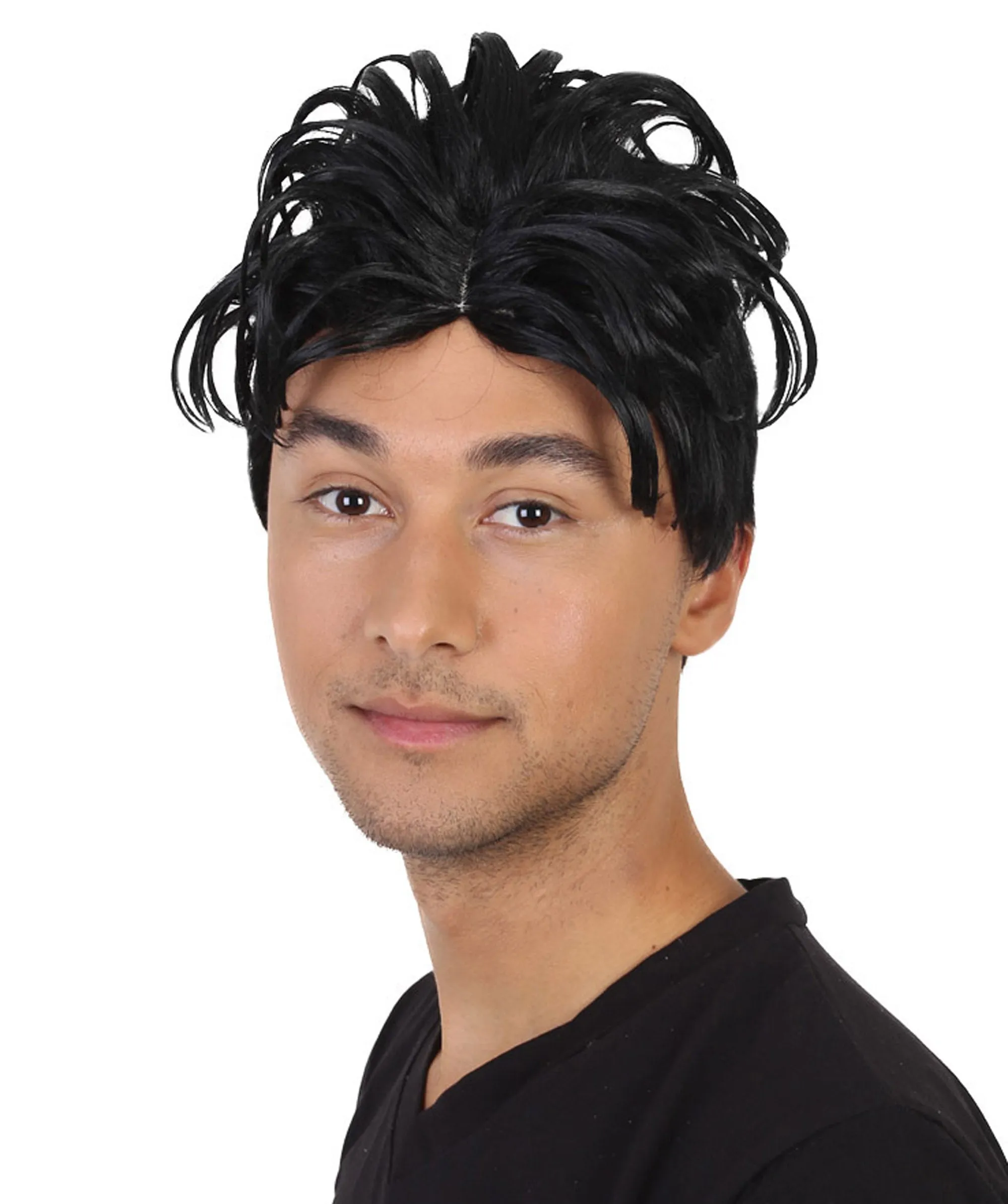 90's Rave Guy | Men's Short Gelled Middle Part | Halloween Wig | Multiple colors