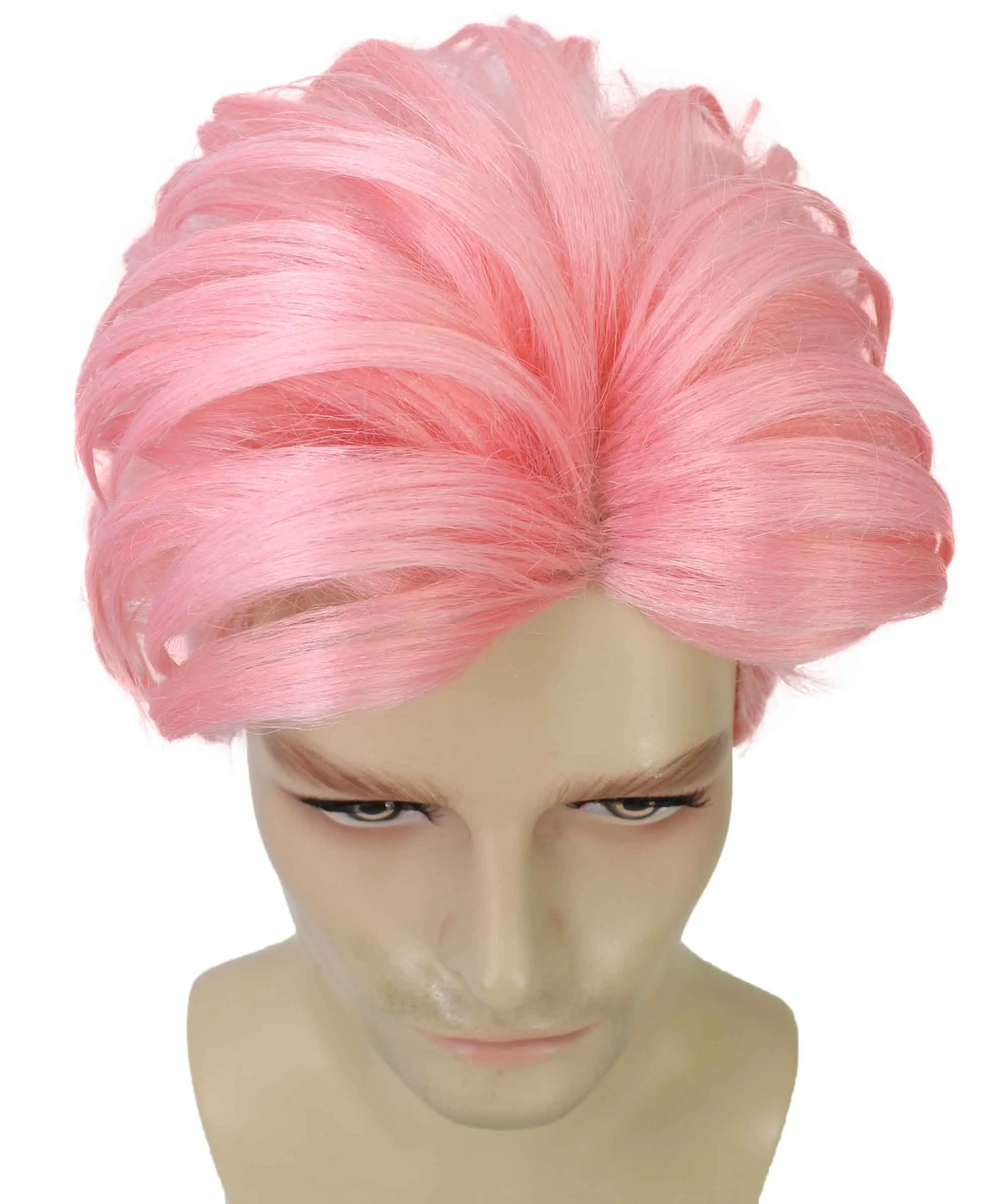 90's Rave Guy | Men's Short Gelled Middle Part | Halloween Wig | Multiple colors