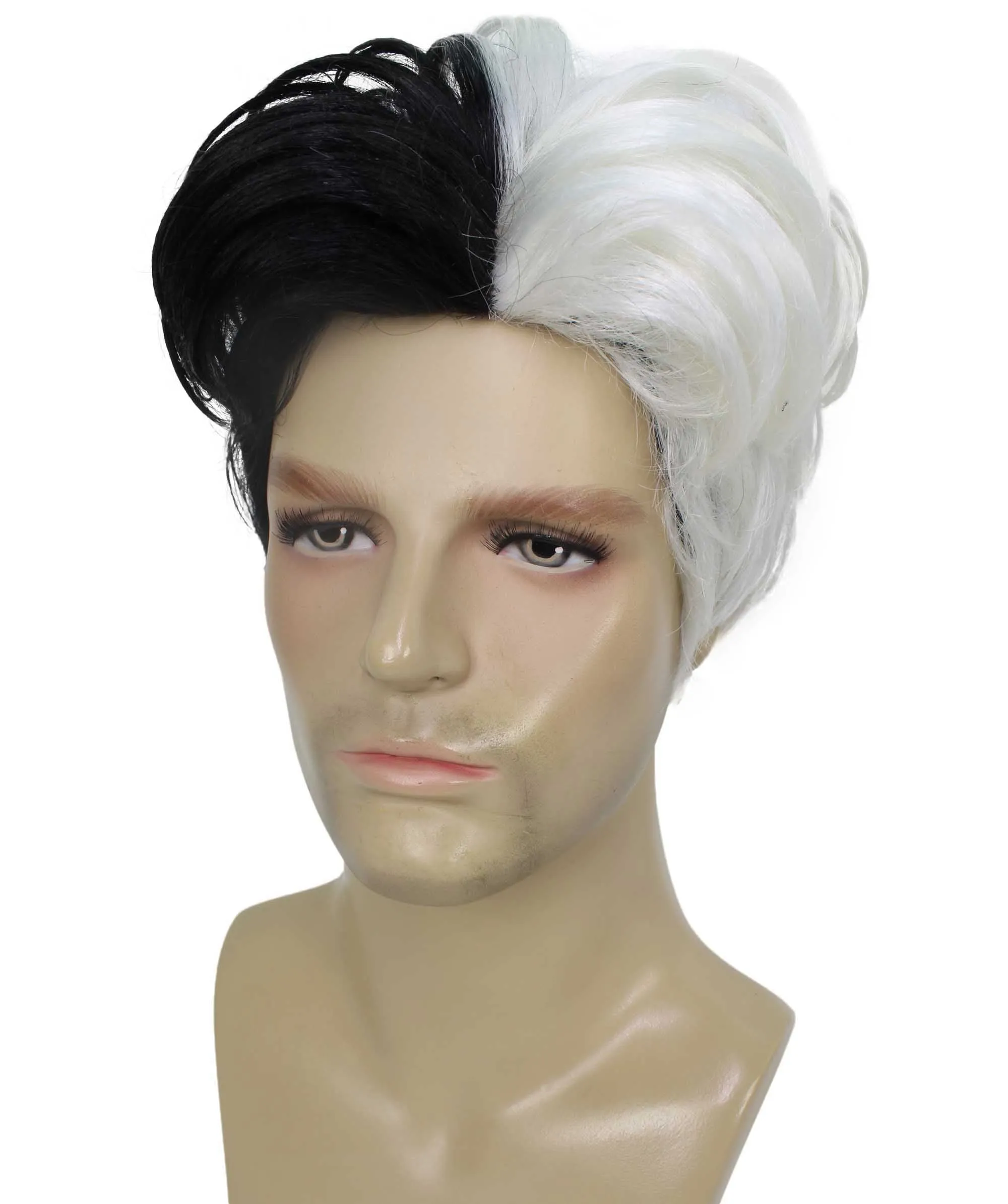 90's Rave Guy | Men's Short Gelled Middle Part | Halloween Wig | Multiple colors