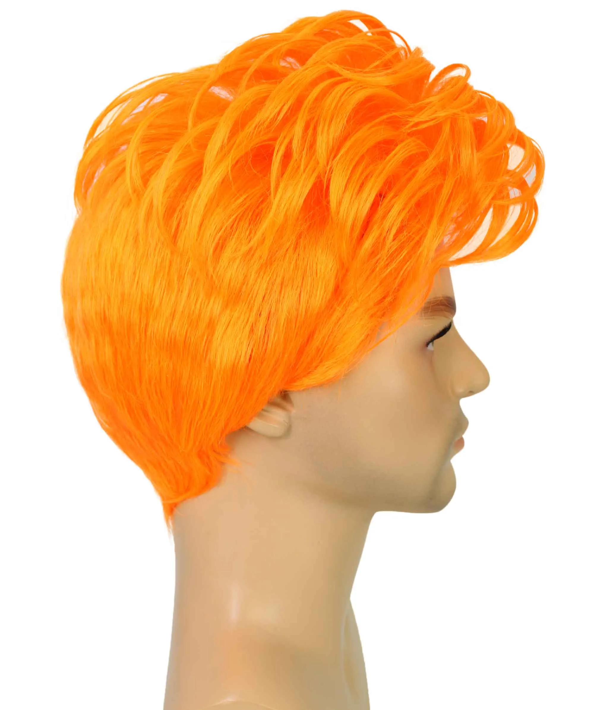 90's Rave Guy | Men's Short Gelled Middle Part | Halloween Wig | Multiple colors