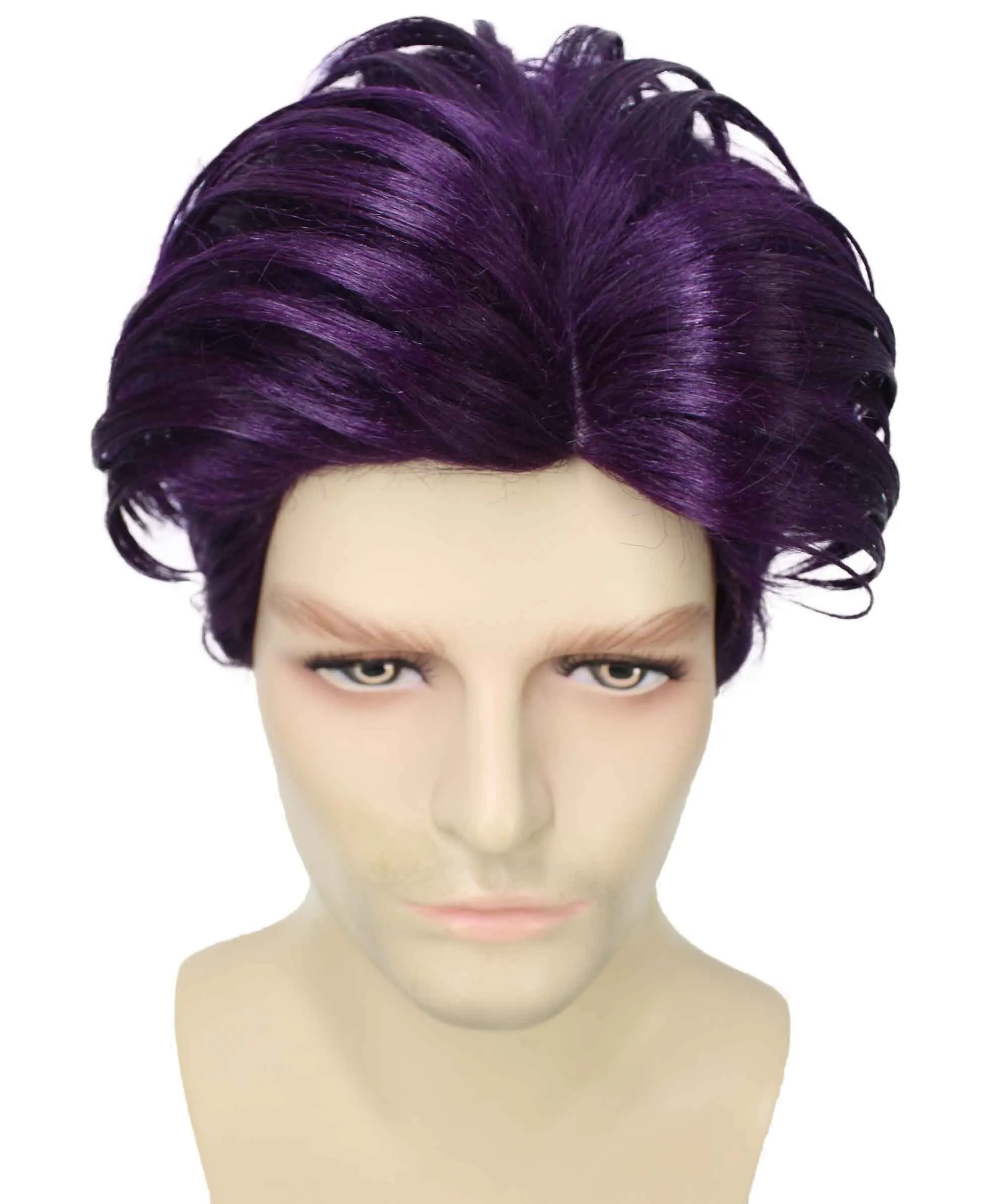 90's Rave Guy | Men's Short Gelled Middle Part | Halloween Wig | Multiple colors