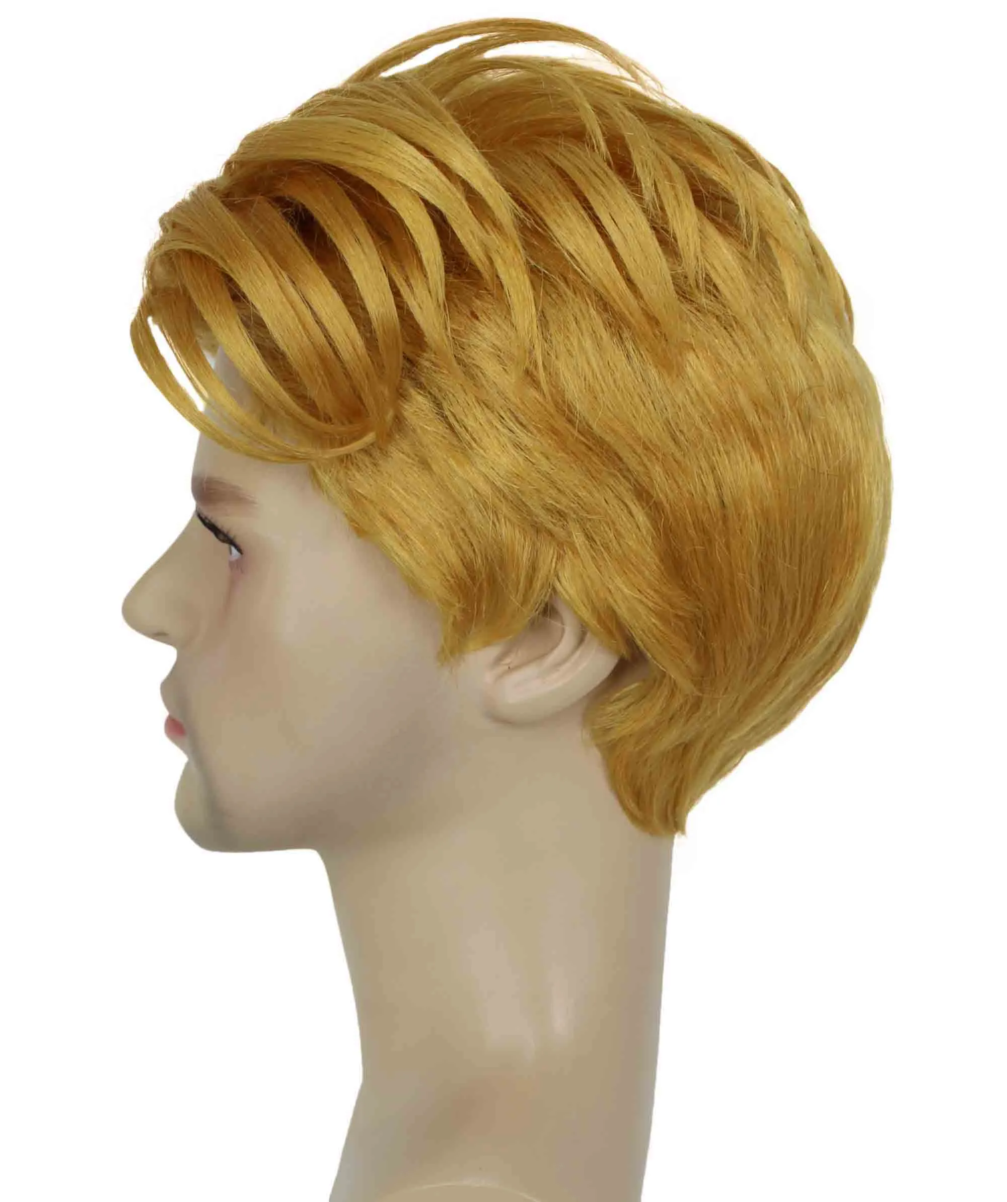 90's Rave Guy | Men's Short Gelled Middle Part | Halloween Wig | Multiple colors